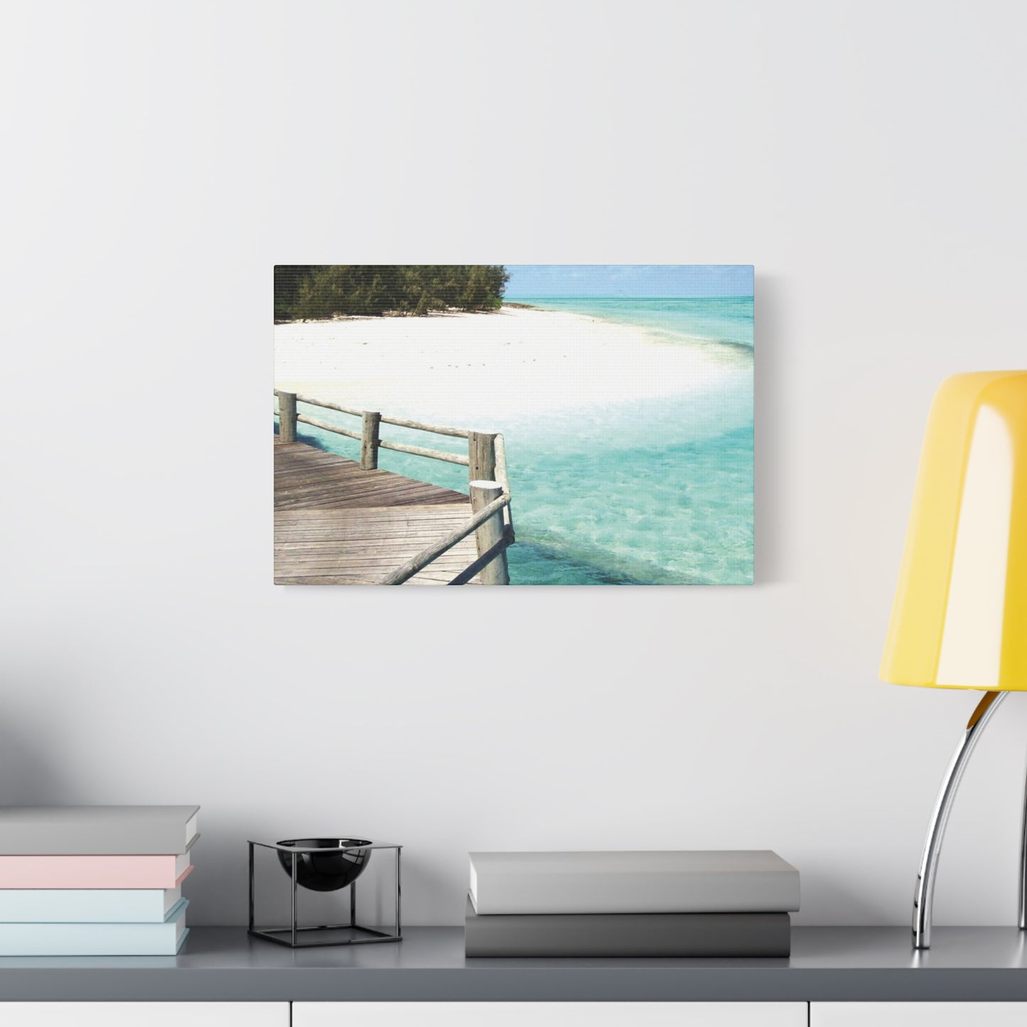 Canvas Wall Art -- Coastal Beach Serenity Landscape Artwork