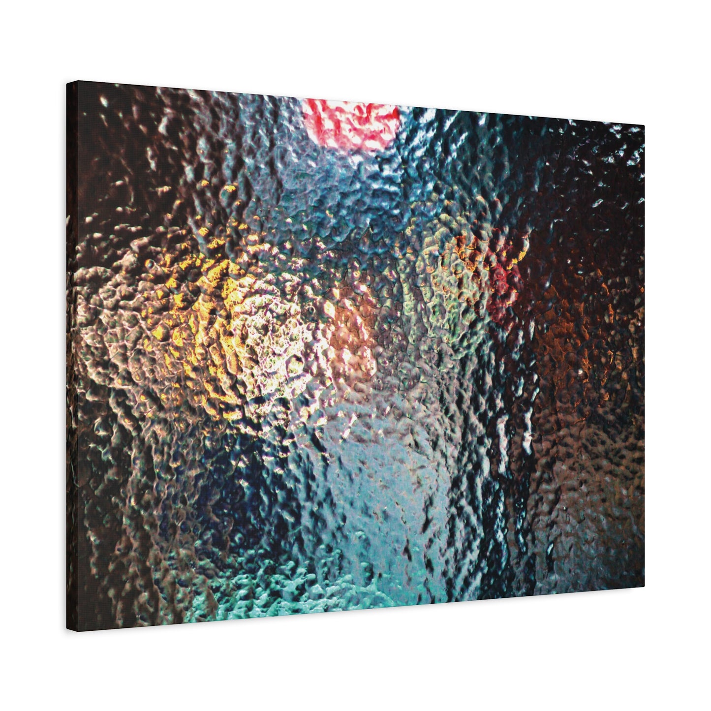 Canvas Wall Art -- Abstract Chocolate Glass Texture