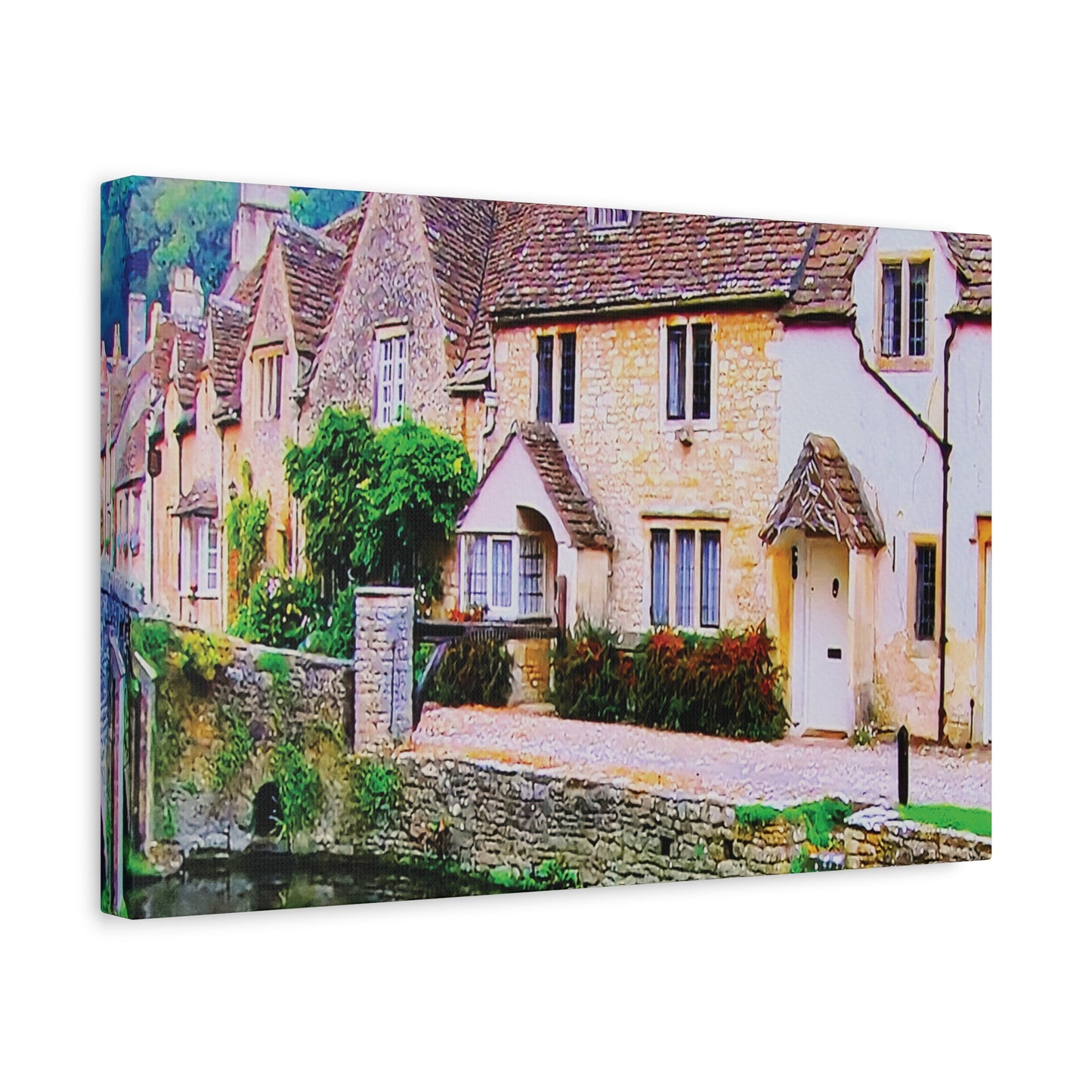Canvas Wall Print -- An Old Rustic English Village
