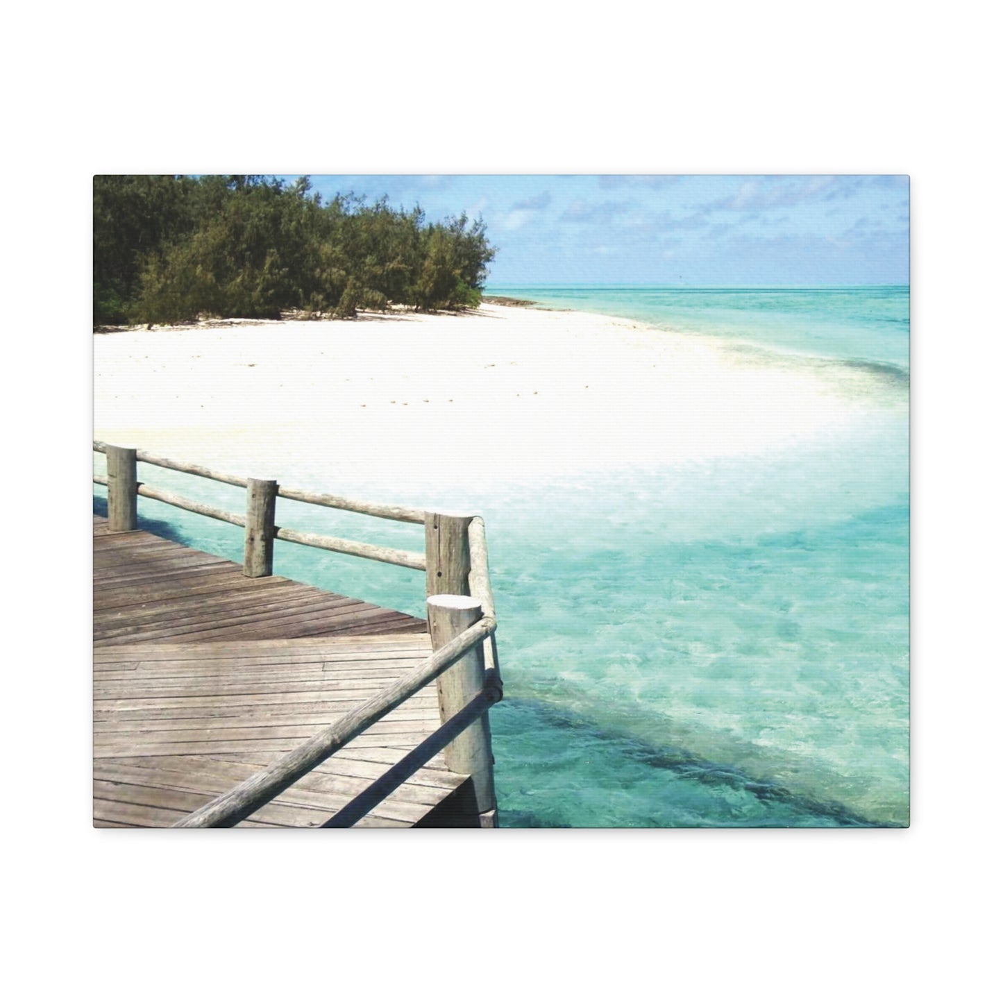 Canvas Wall Art -- Coastal Beach Serenity Landscape Artwork