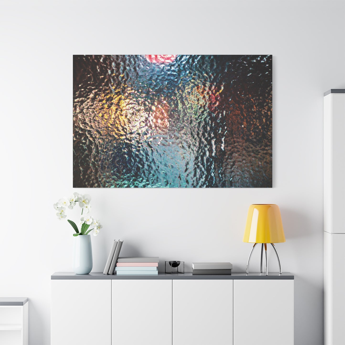Canvas Wall Art -- Abstract Chocolate Glass Texture