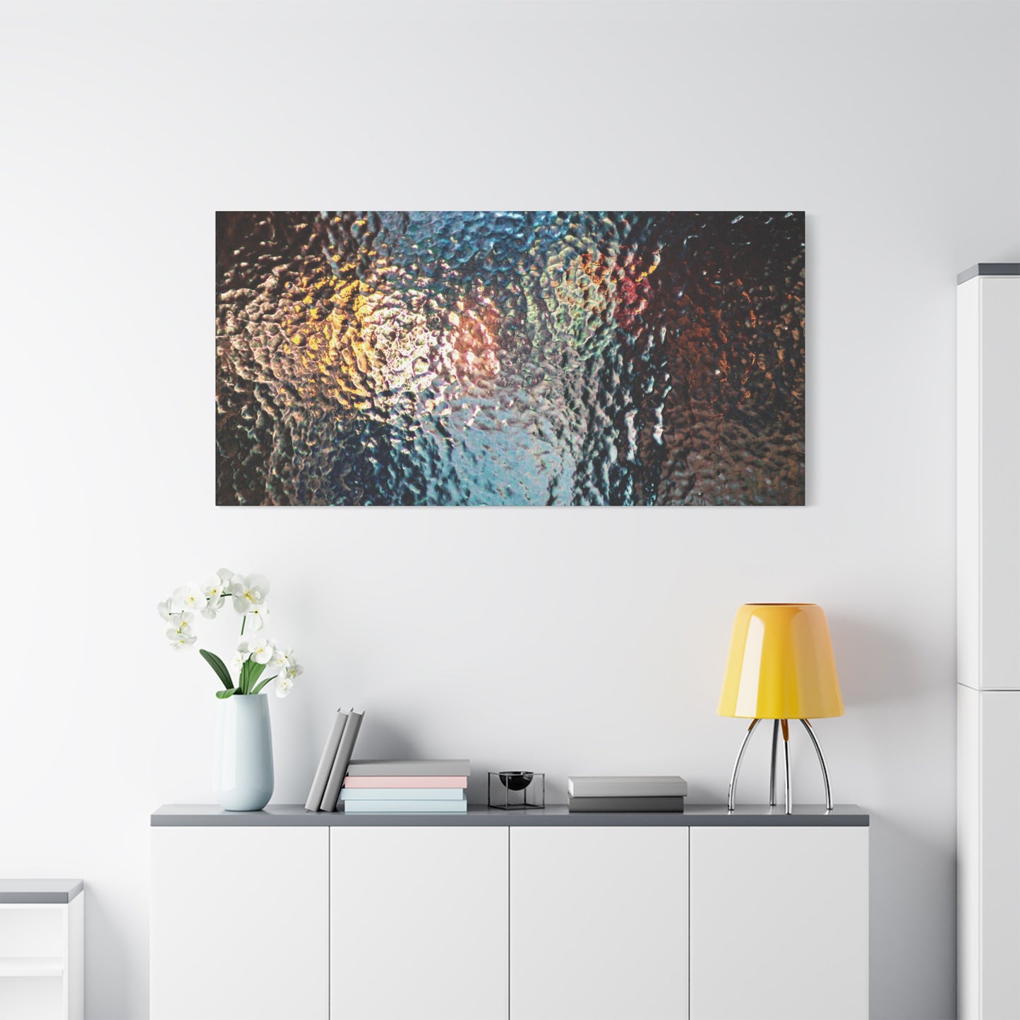 Canvas Wall Art -- Abstract Chocolate Glass Texture