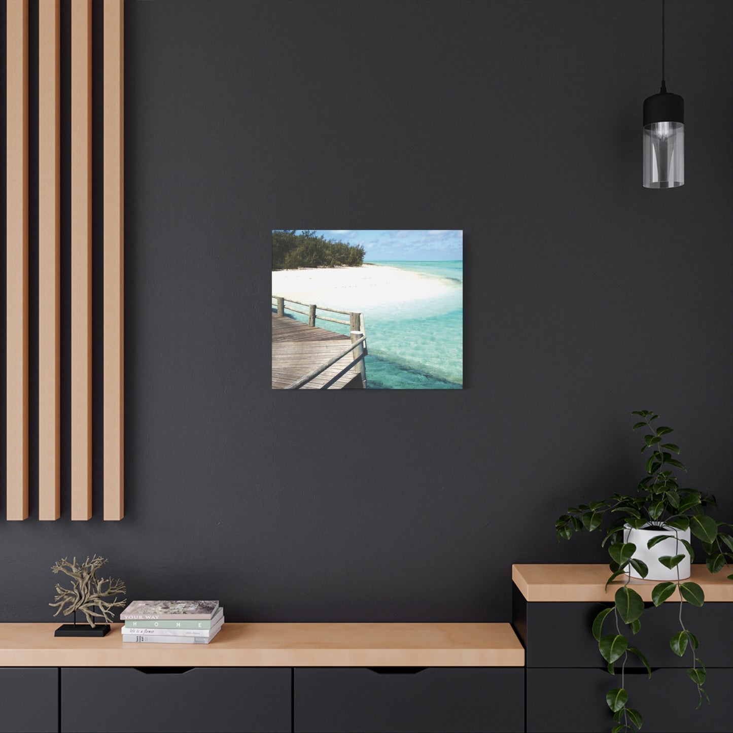 Canvas Wall Art -- Coastal Beach Serenity Landscape Artwork