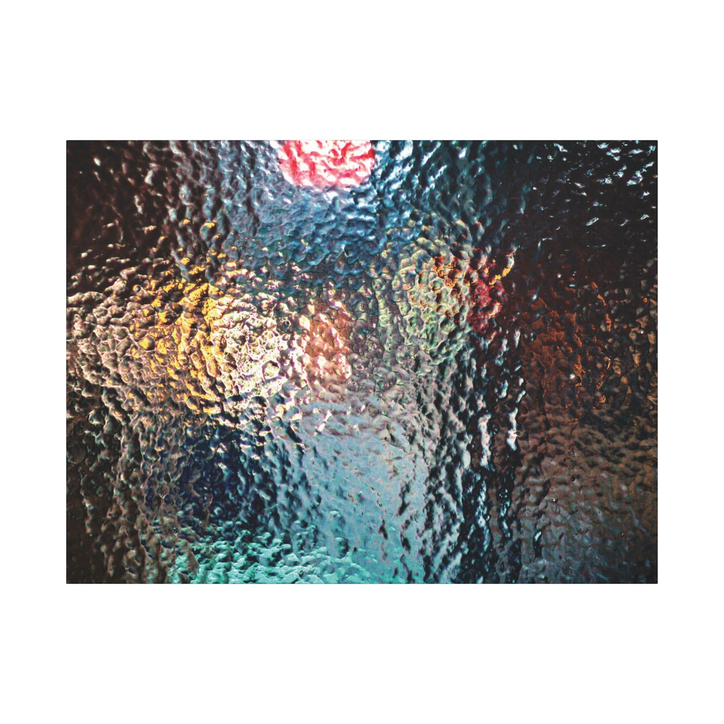 Canvas Wall Art -- Abstract Chocolate Glass Texture