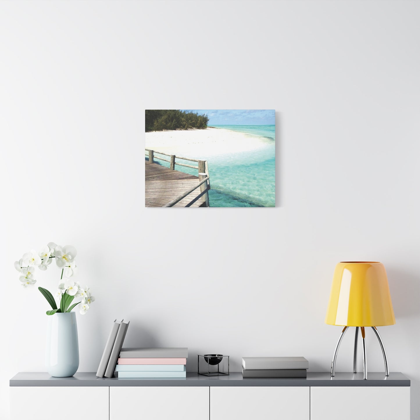 Canvas Wall Art -- Coastal Beach Serenity Landscape Artwork