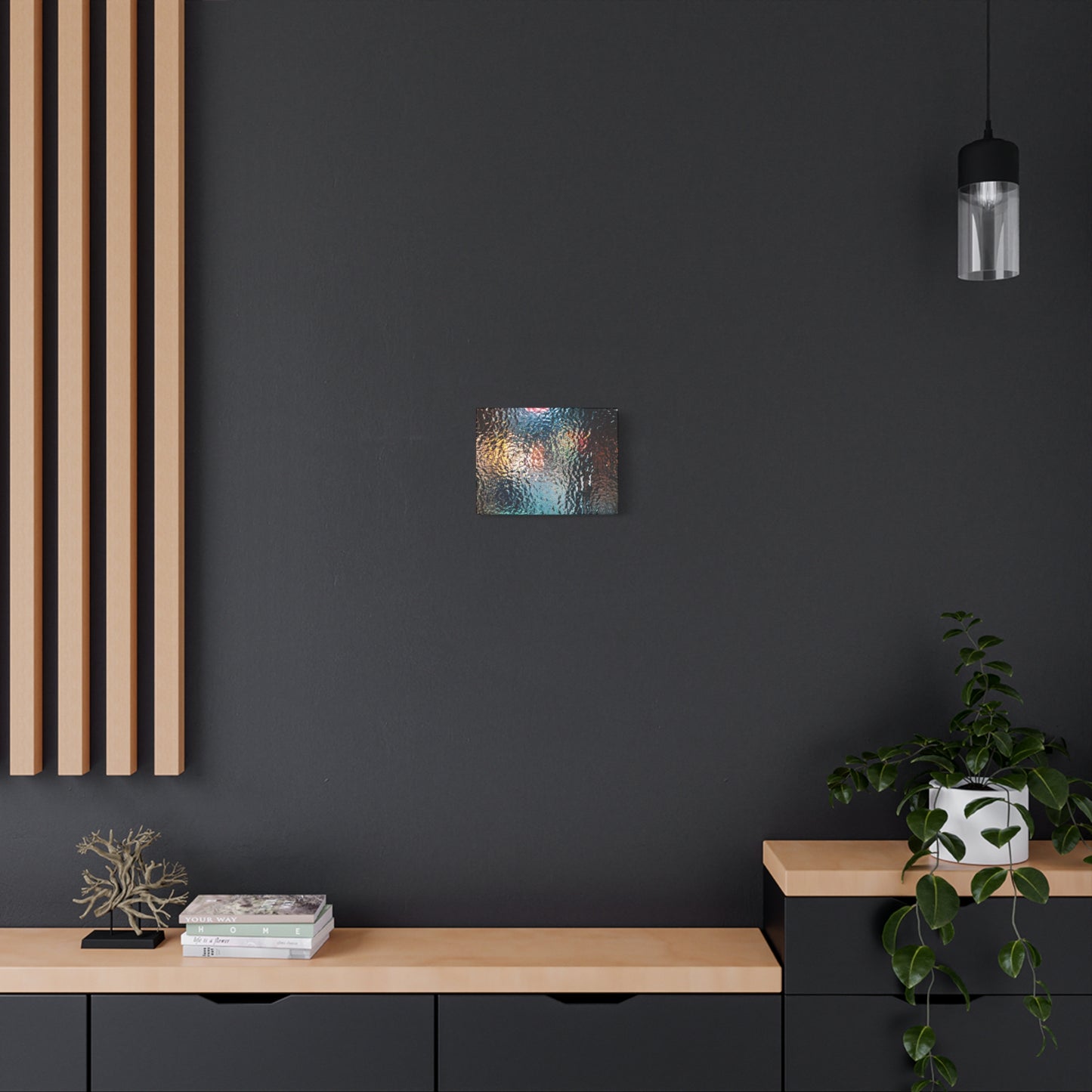 Canvas Wall Art -- Abstract Chocolate Glass Texture
