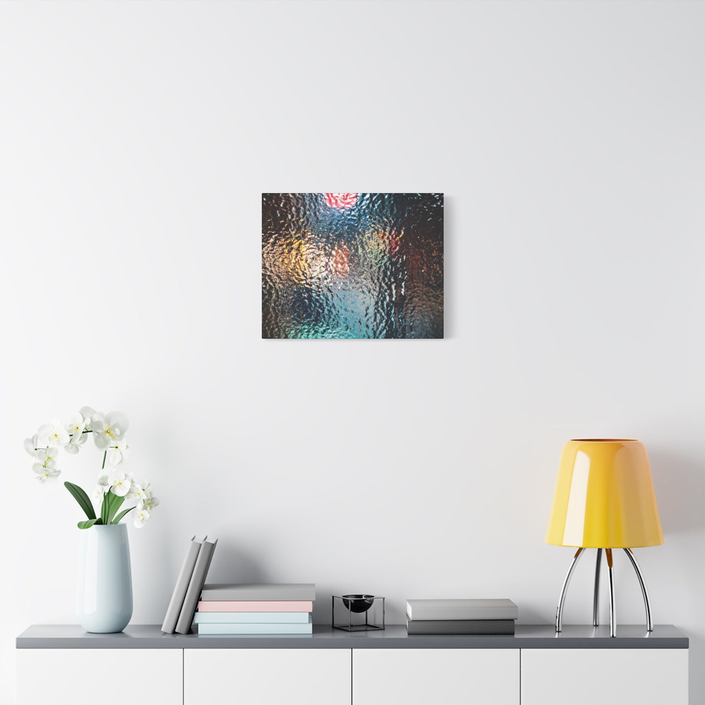 Canvas Wall Art -- Abstract Chocolate Glass Texture