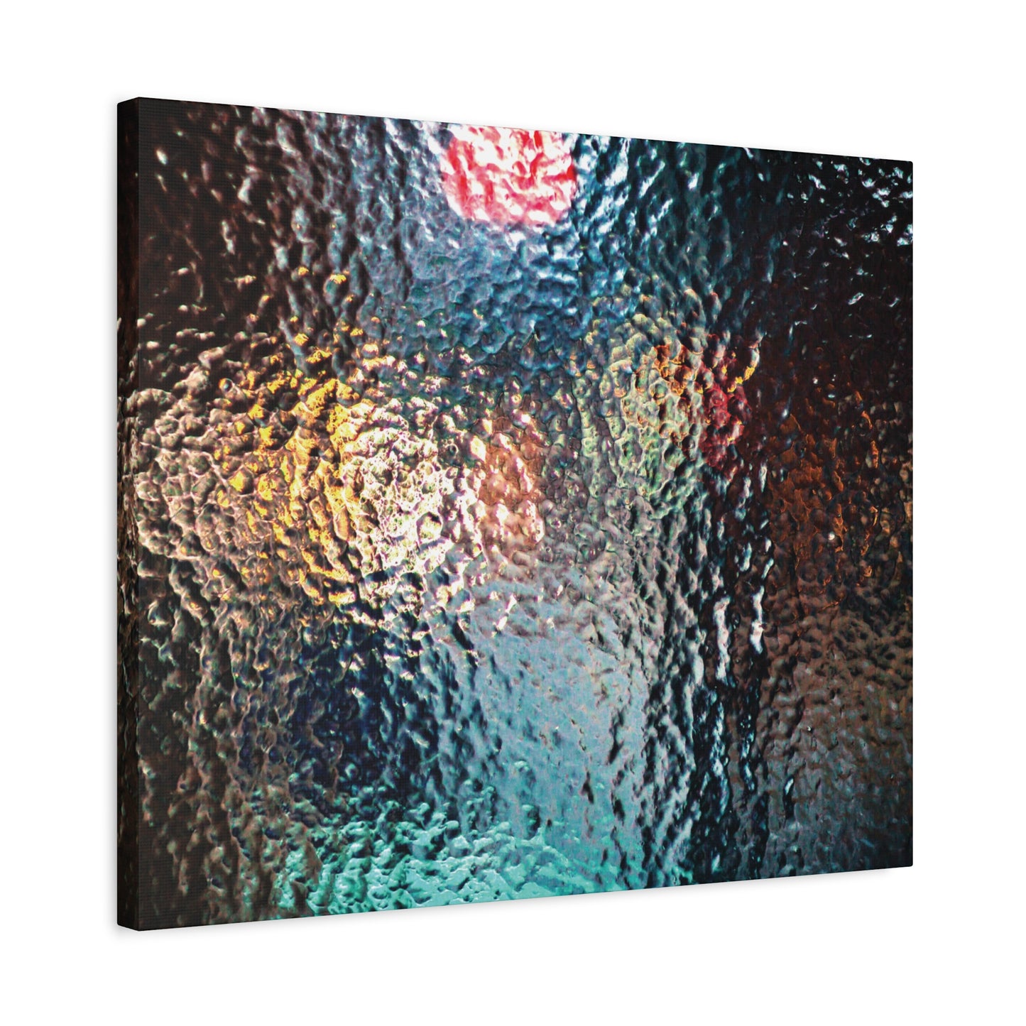 Canvas Wall Art -- Abstract Chocolate Glass Texture