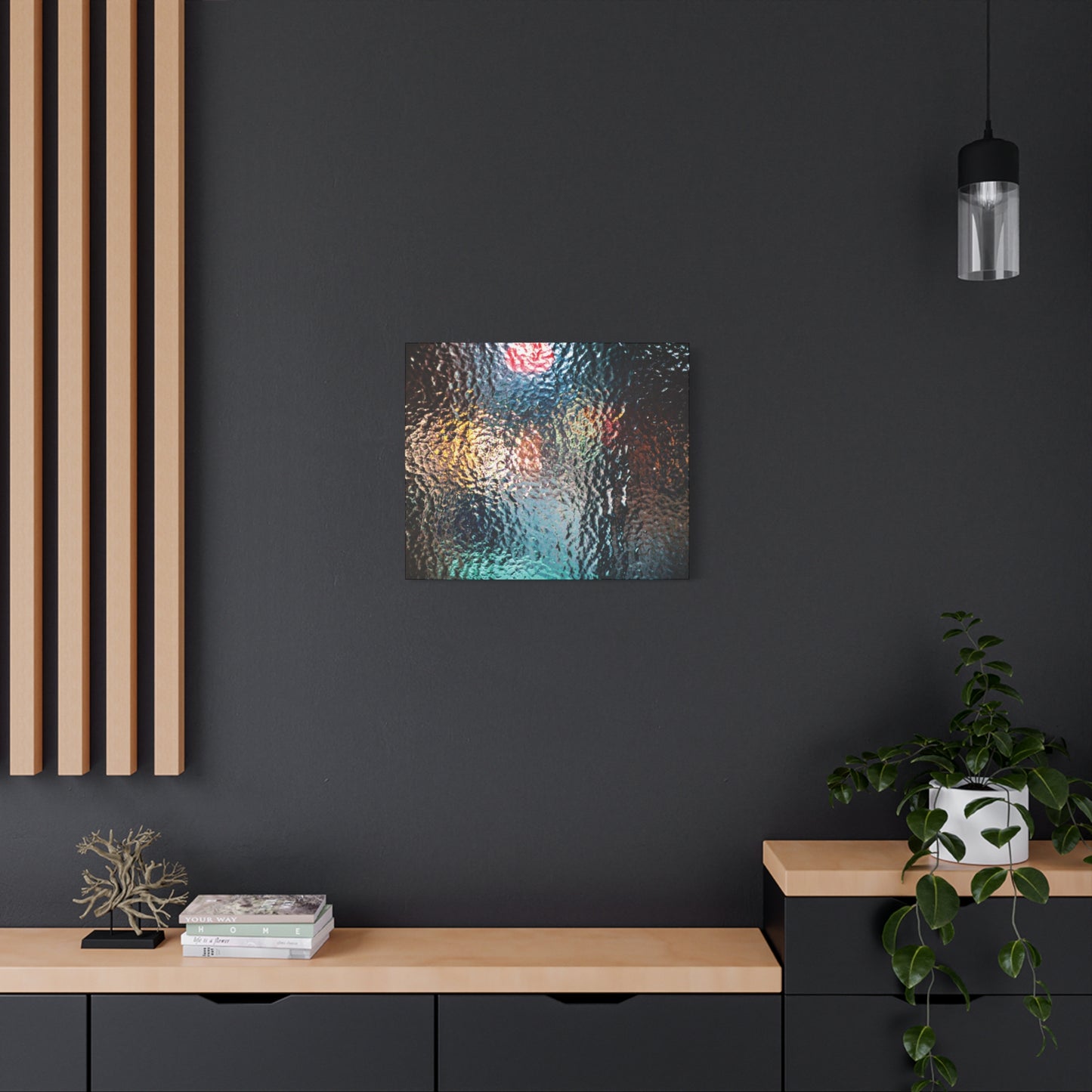 Canvas Wall Art -- Abstract Chocolate Glass Texture