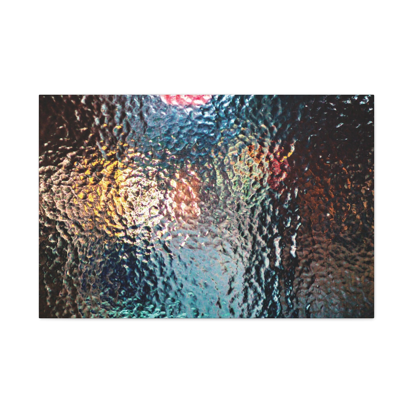 Canvas Wall Art -- Abstract Chocolate Glass Texture