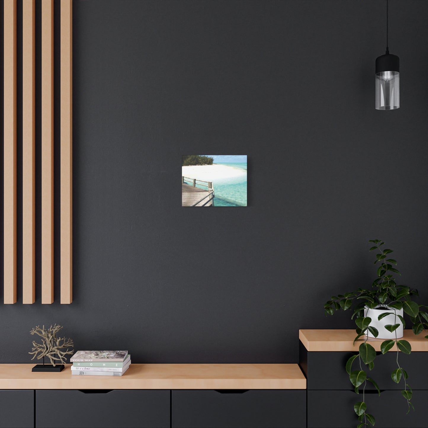 Canvas Wall Art -- Coastal Beach Serenity Landscape Artwork