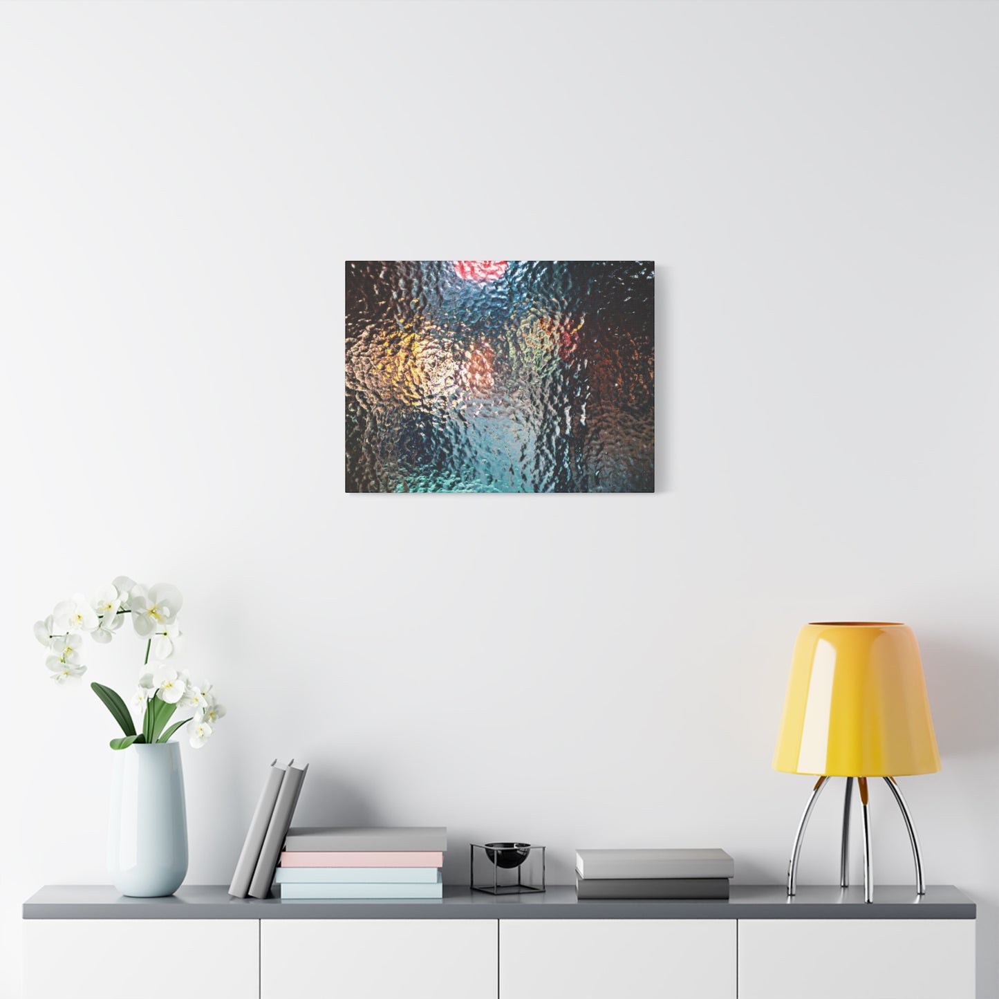Canvas Wall Art -- Abstract Chocolate Glass Texture