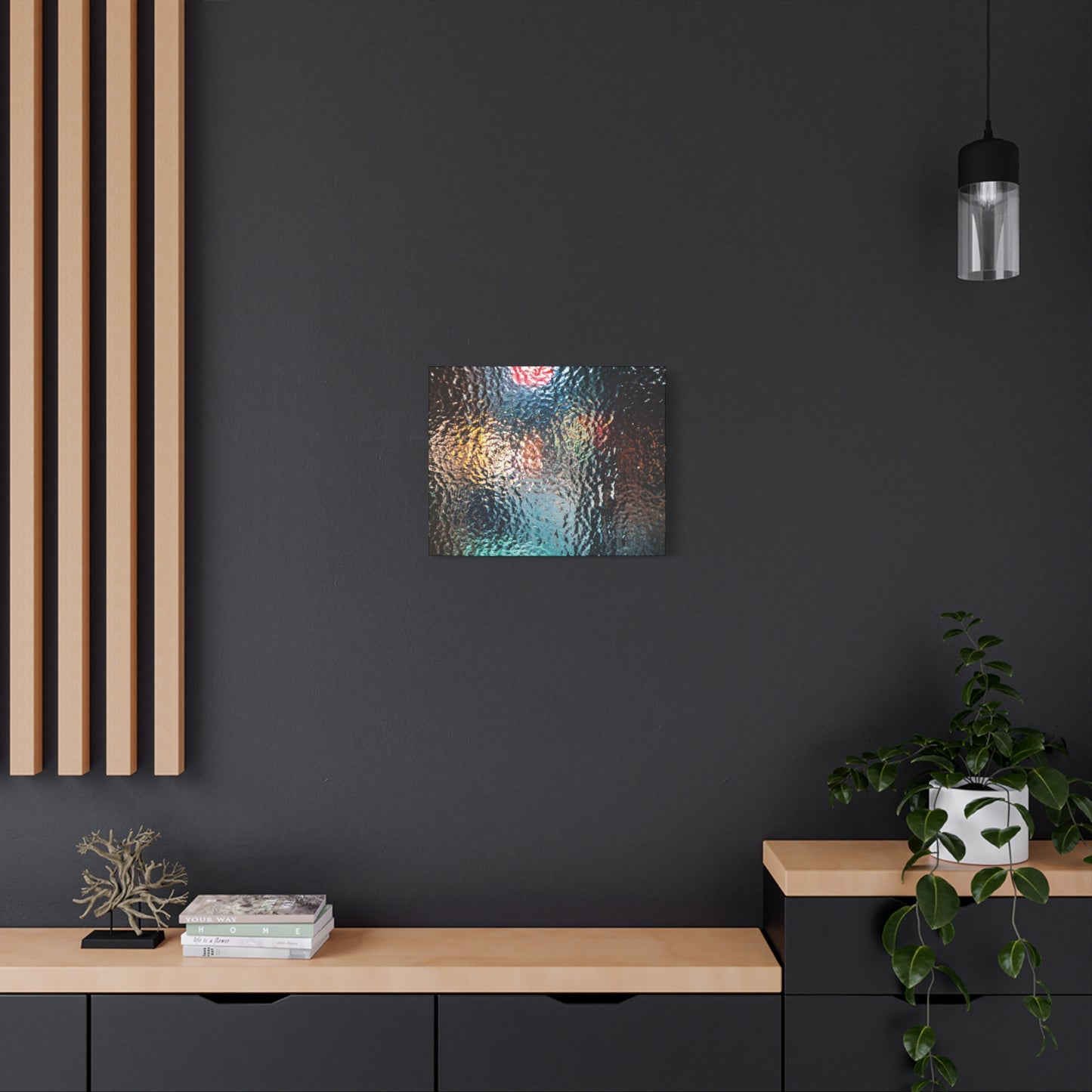 Canvas Wall Art -- Abstract Chocolate Glass Texture