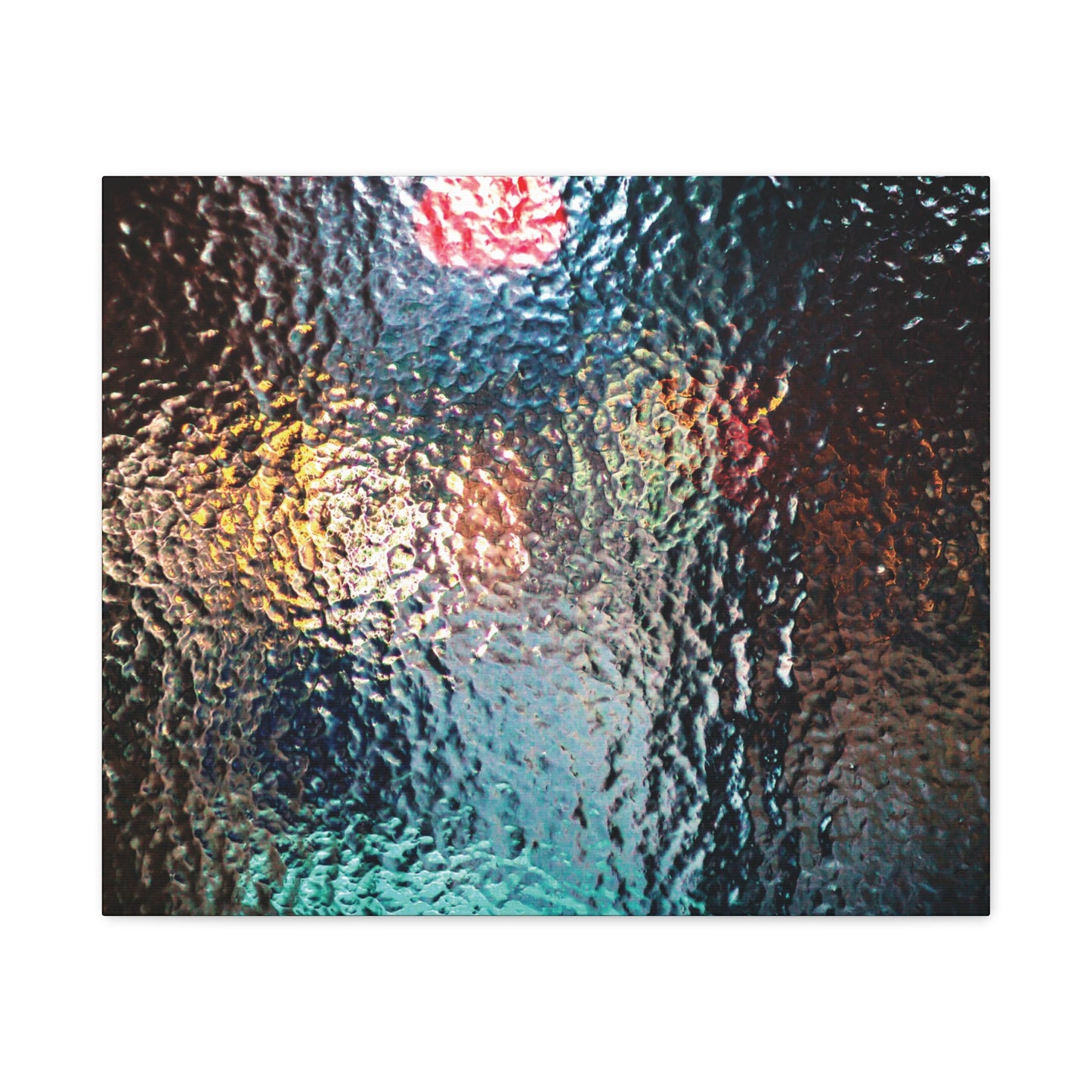 Canvas Wall Art -- Abstract Chocolate Glass Texture