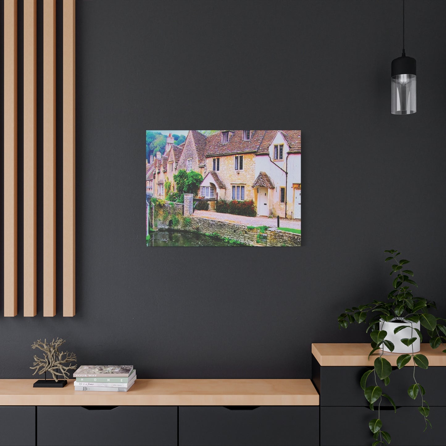 Canvas Wall Print -- An Old Rustic English Village
