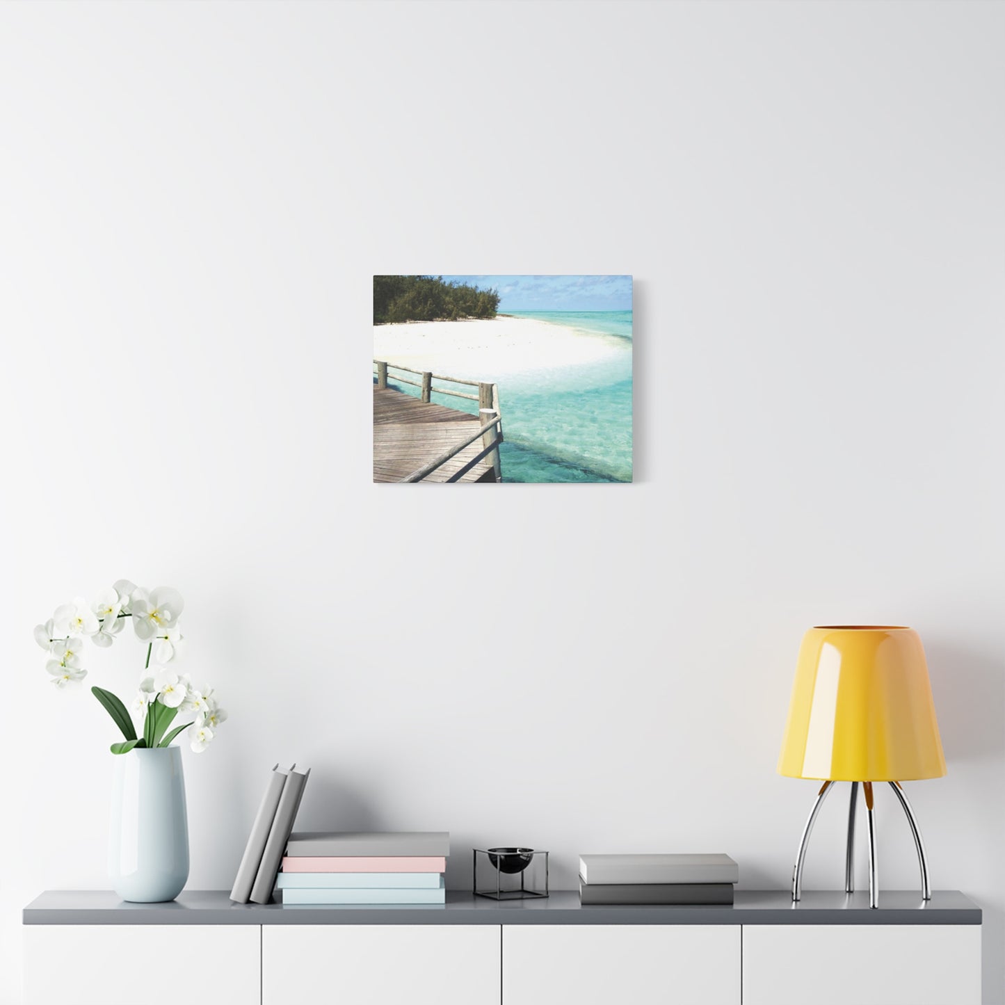 Canvas Wall Art -- Coastal Beach Serenity Landscape Artwork
