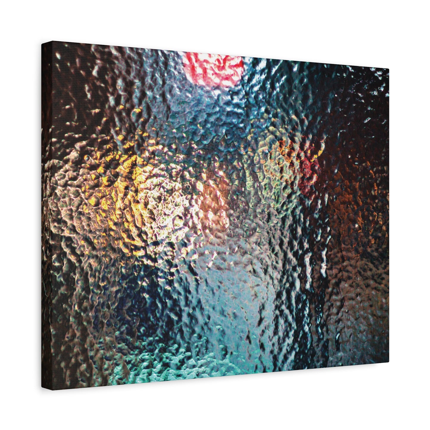 Canvas Wall Art -- Abstract Chocolate Glass Texture