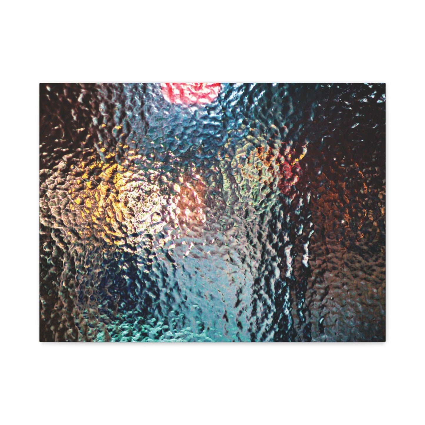 Canvas Wall Art -- Abstract Chocolate Glass Texture