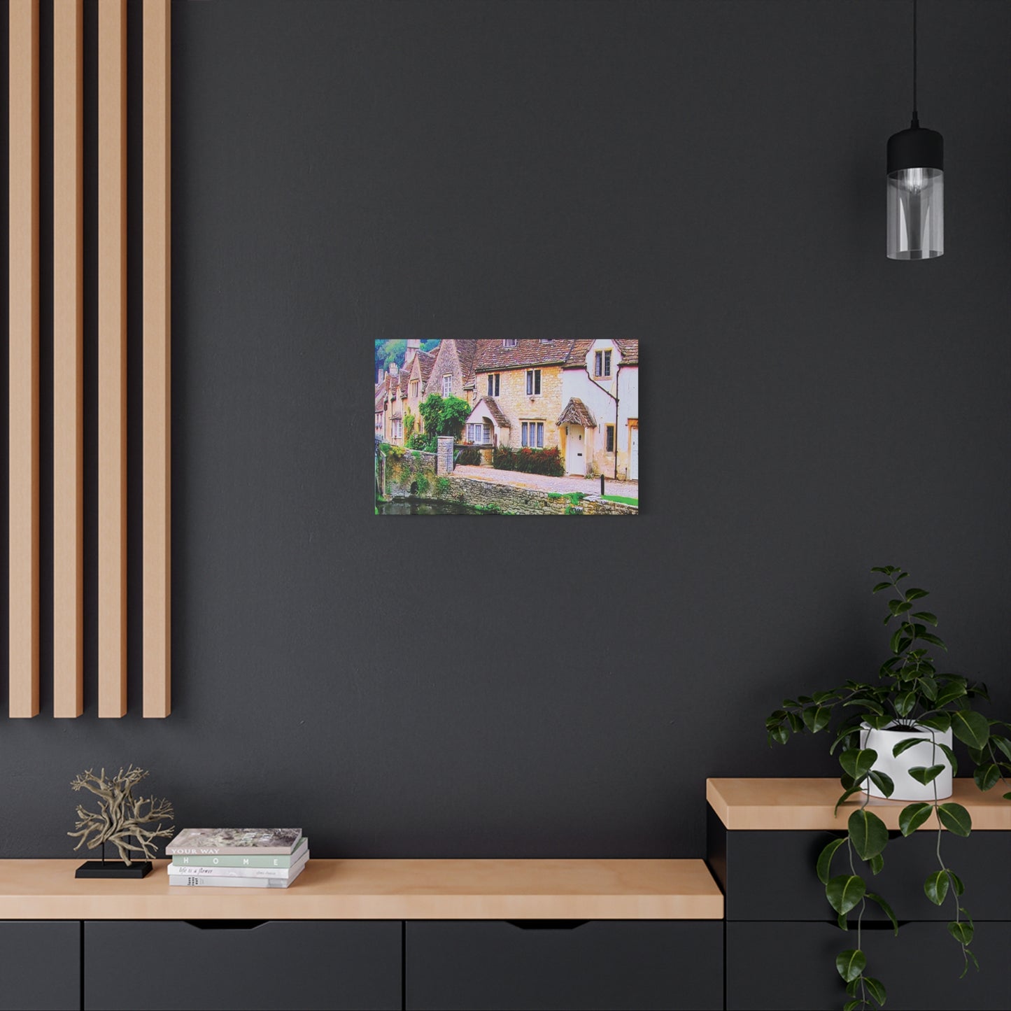 Canvas Wall Print -- An Old Rustic English Village