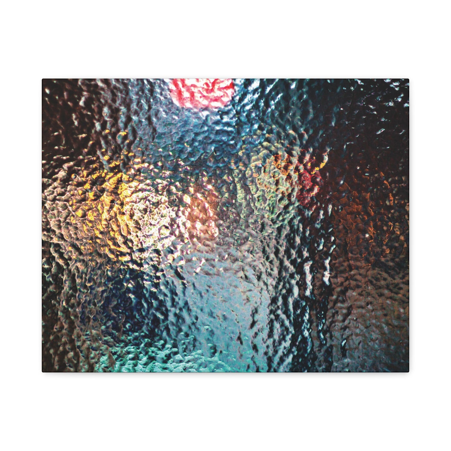 Canvas Wall Art -- Abstract Chocolate Glass Texture