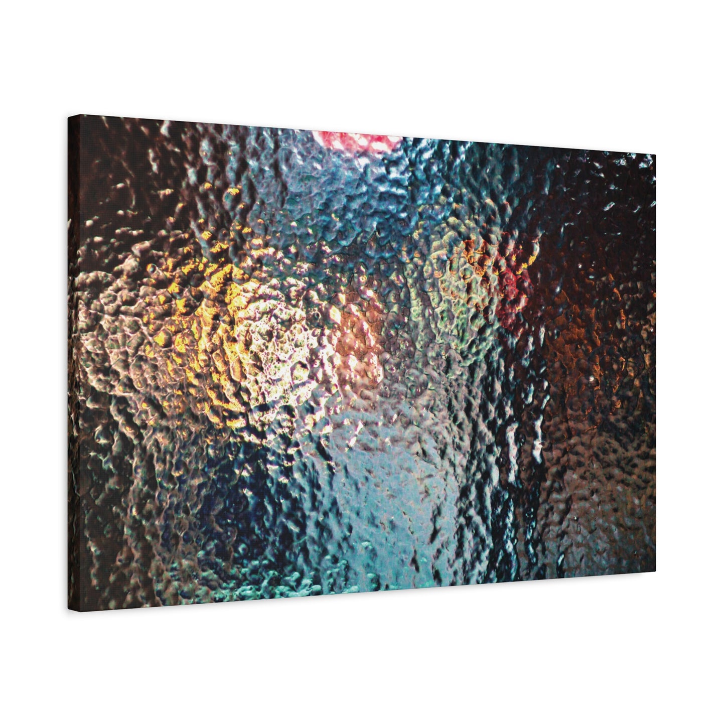 Canvas Wall Art -- Abstract Chocolate Glass Texture