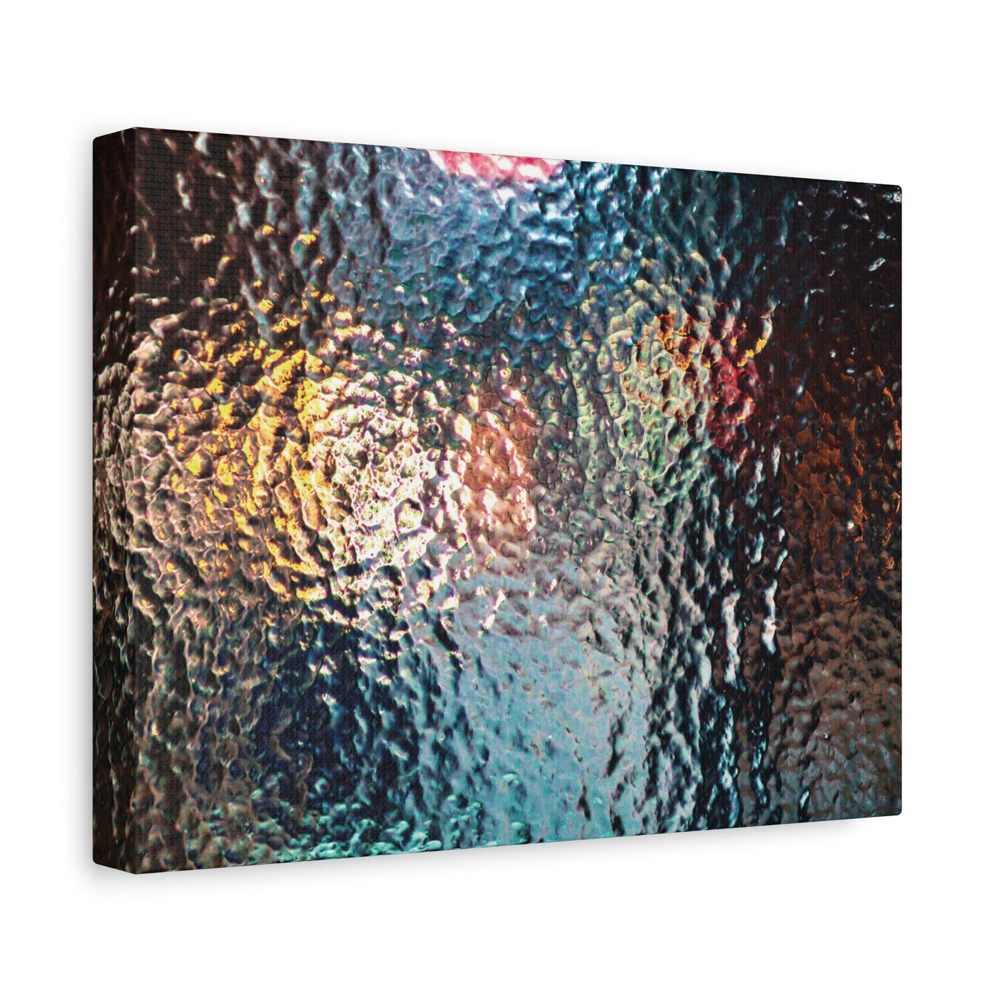 Canvas Wall Art -- Abstract Chocolate Glass Texture
