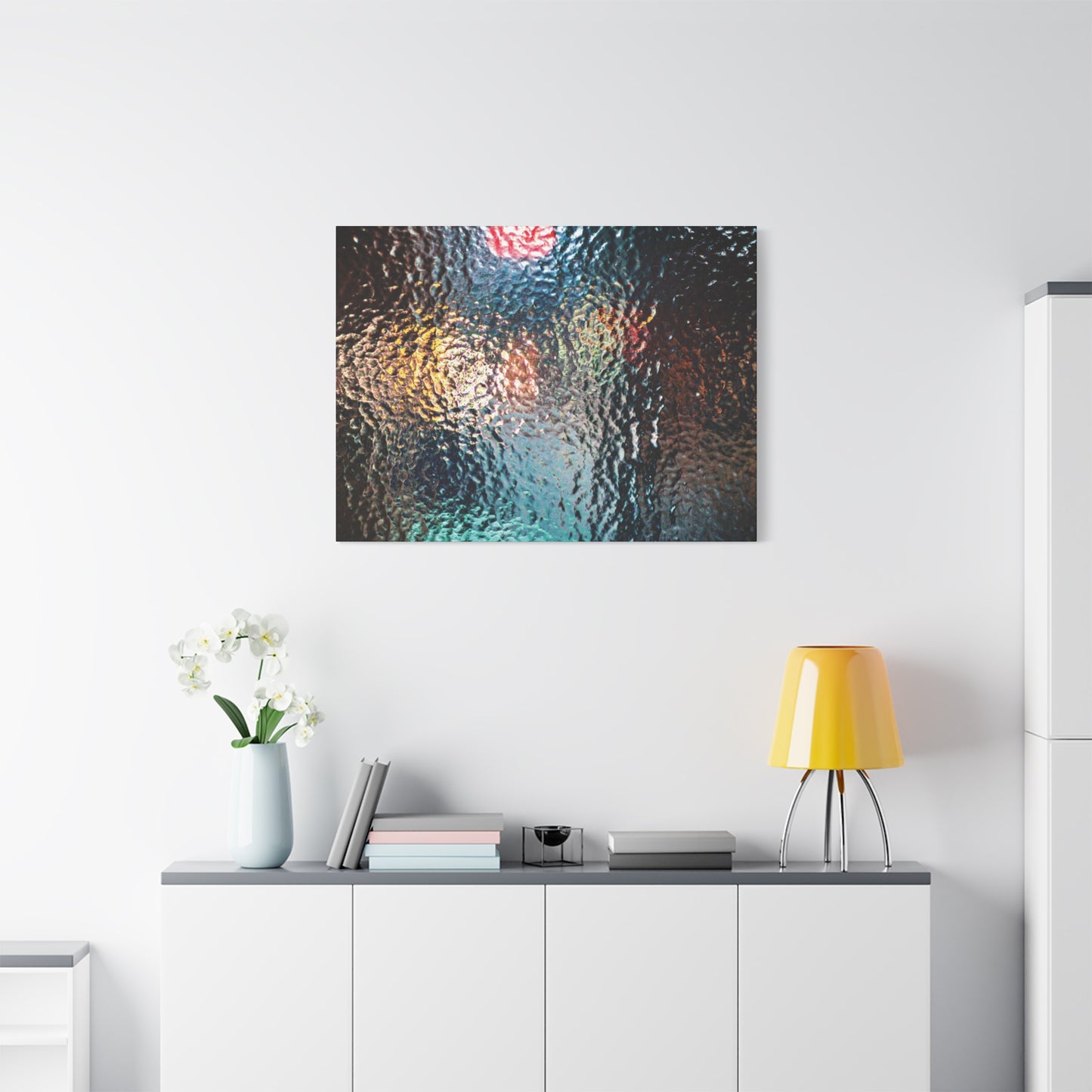 Canvas Wall Art -- Abstract Chocolate Glass Texture