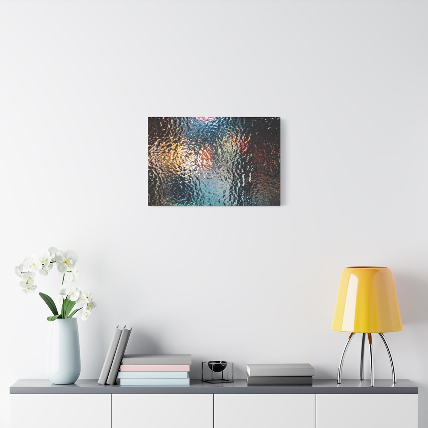 Canvas Wall Art -- Abstract Chocolate Glass Texture