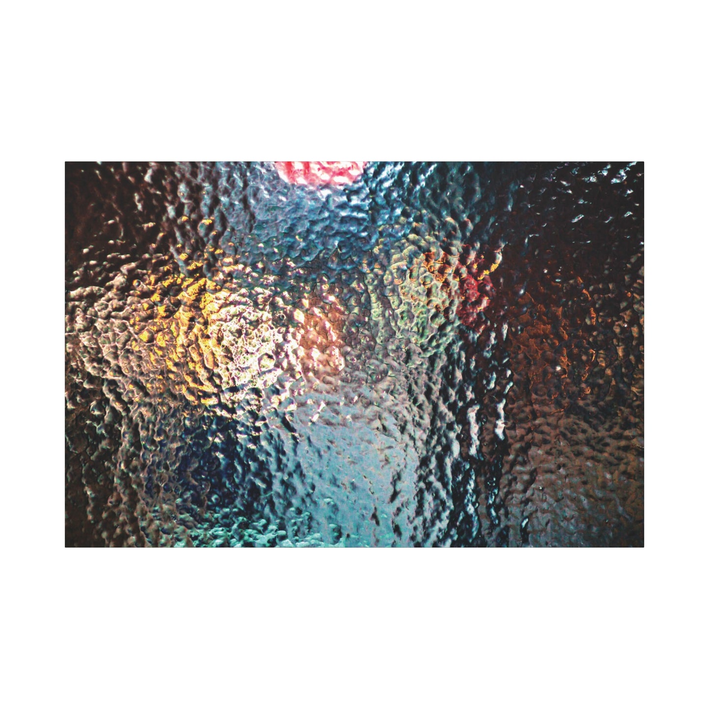 Canvas Wall Art -- Abstract Chocolate Glass Texture