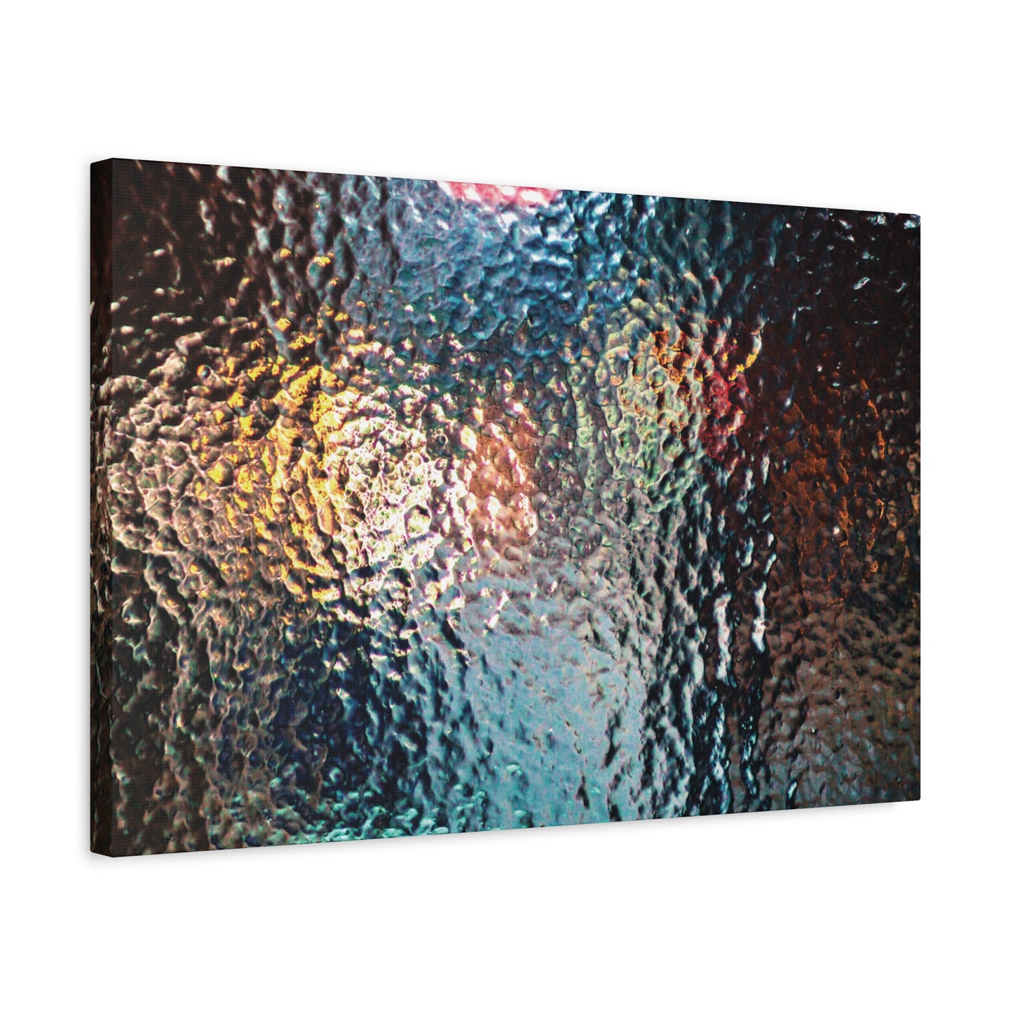 Canvas Wall Art -- Abstract Chocolate Glass Texture