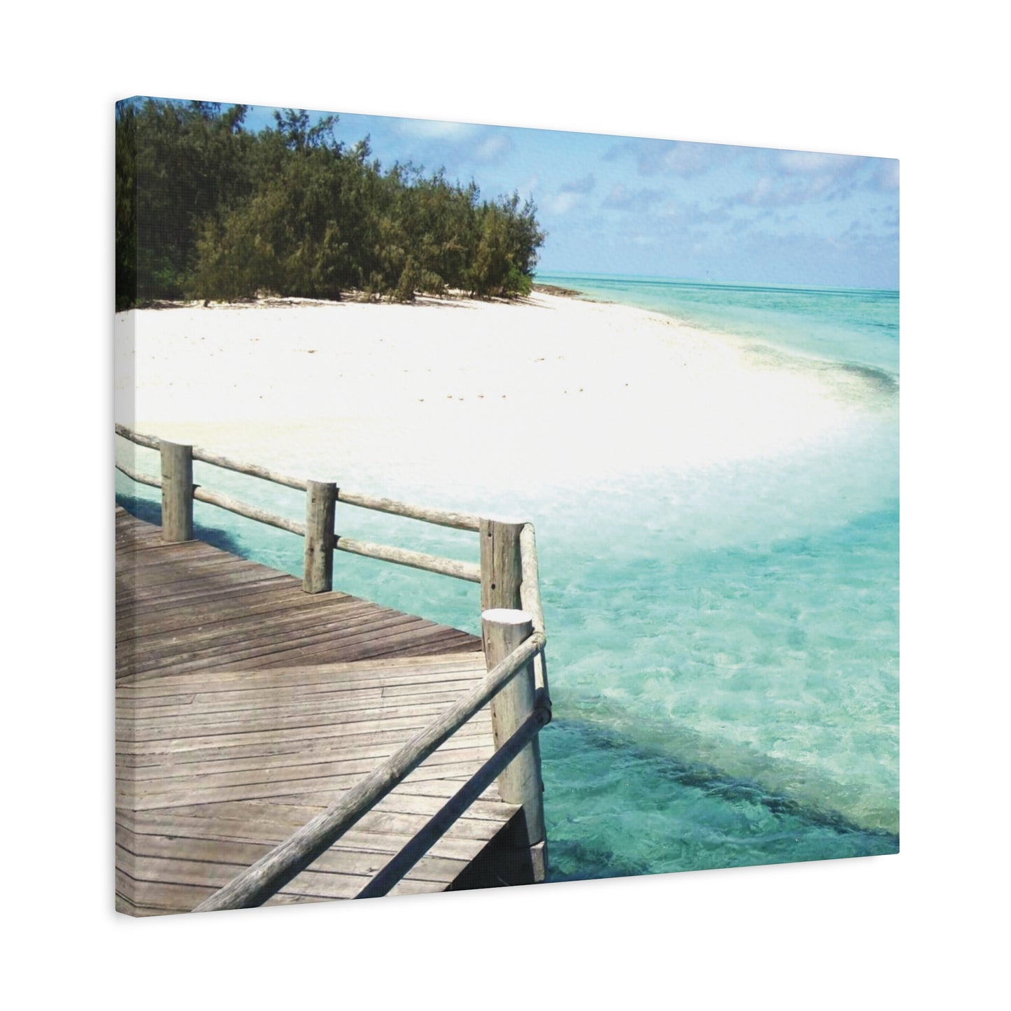 Canvas Wall Art -- Coastal Beach Serenity Landscape Artwork