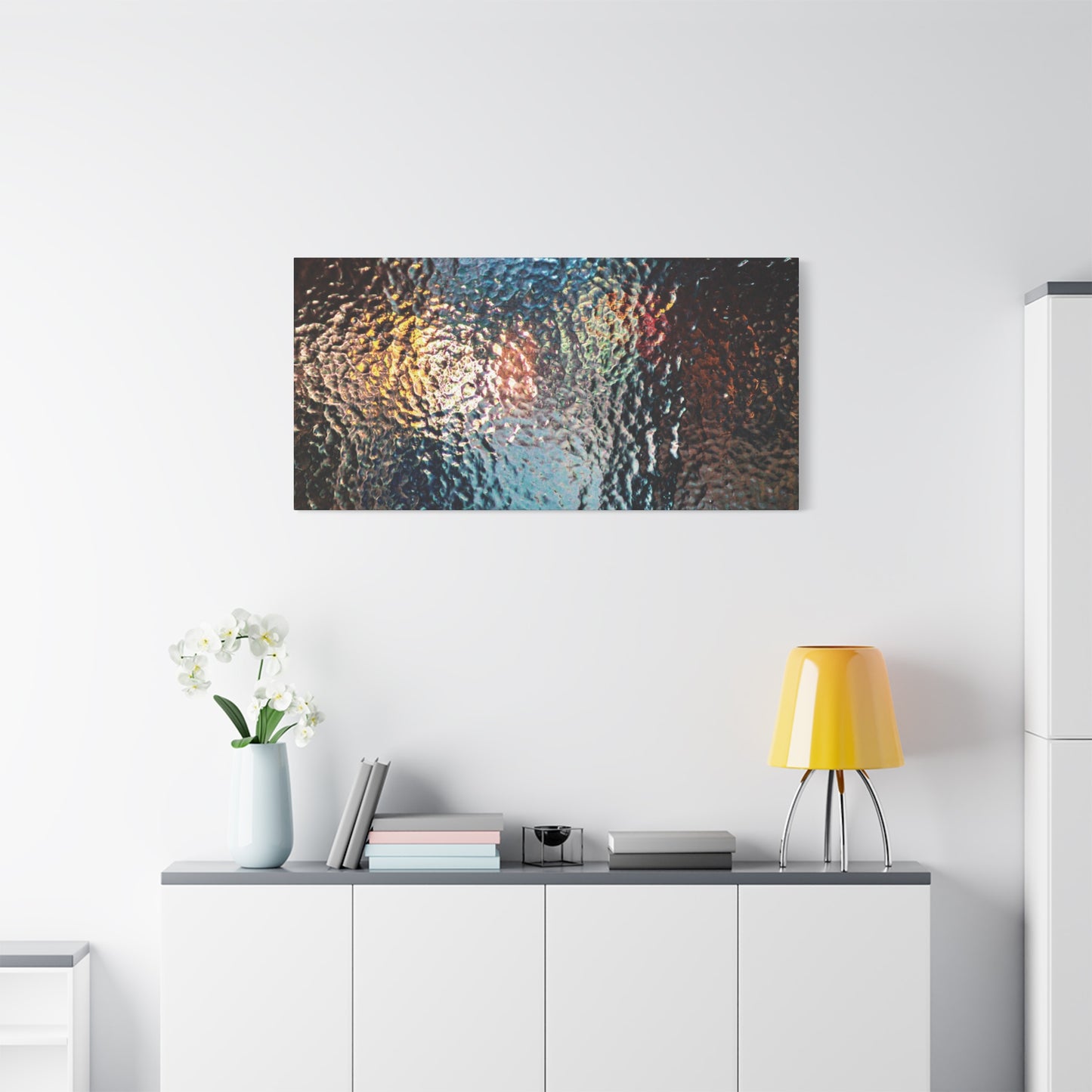 Canvas Wall Art -- Abstract Chocolate Glass Texture