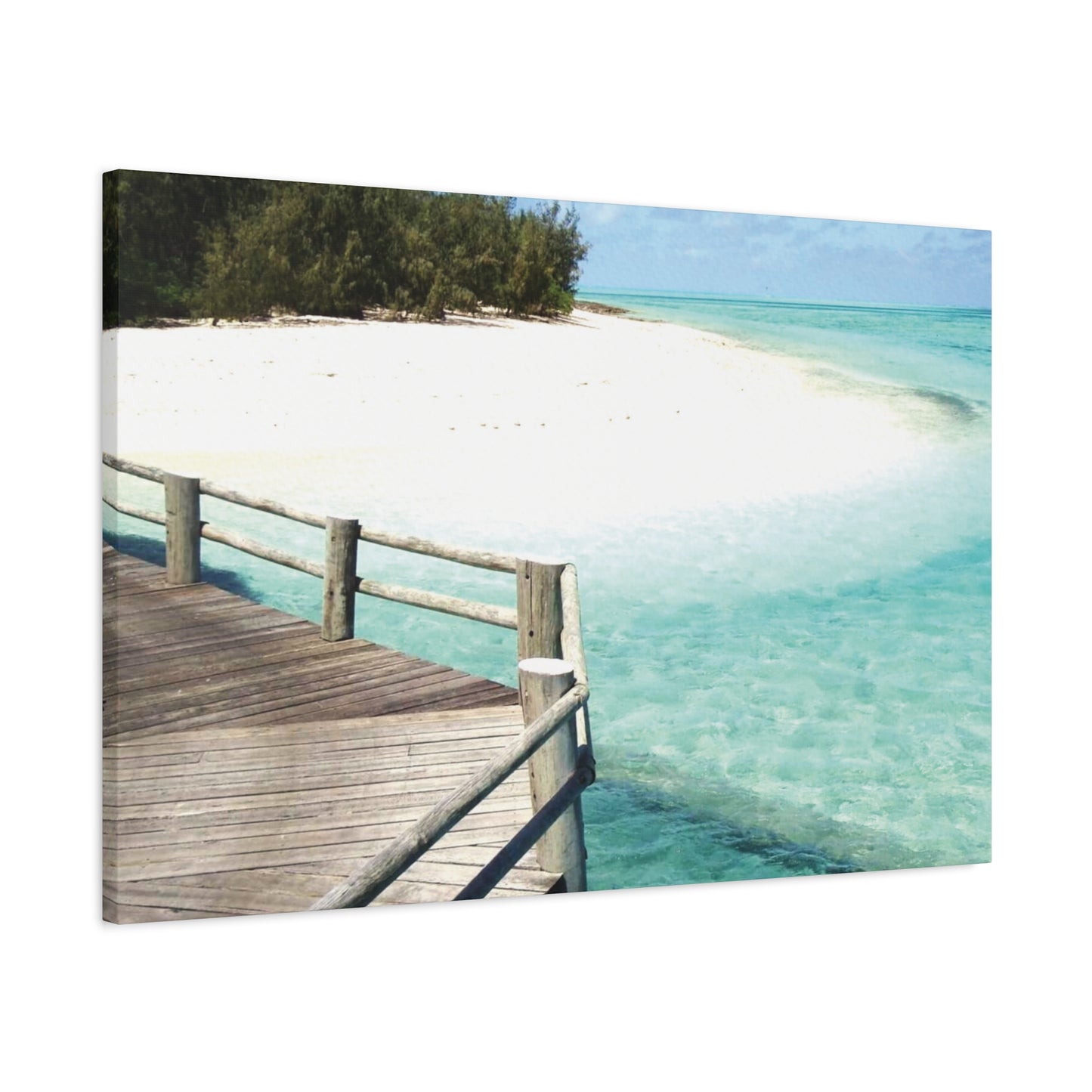 Canvas Wall Art -- Coastal Beach Serenity Landscape Artwork