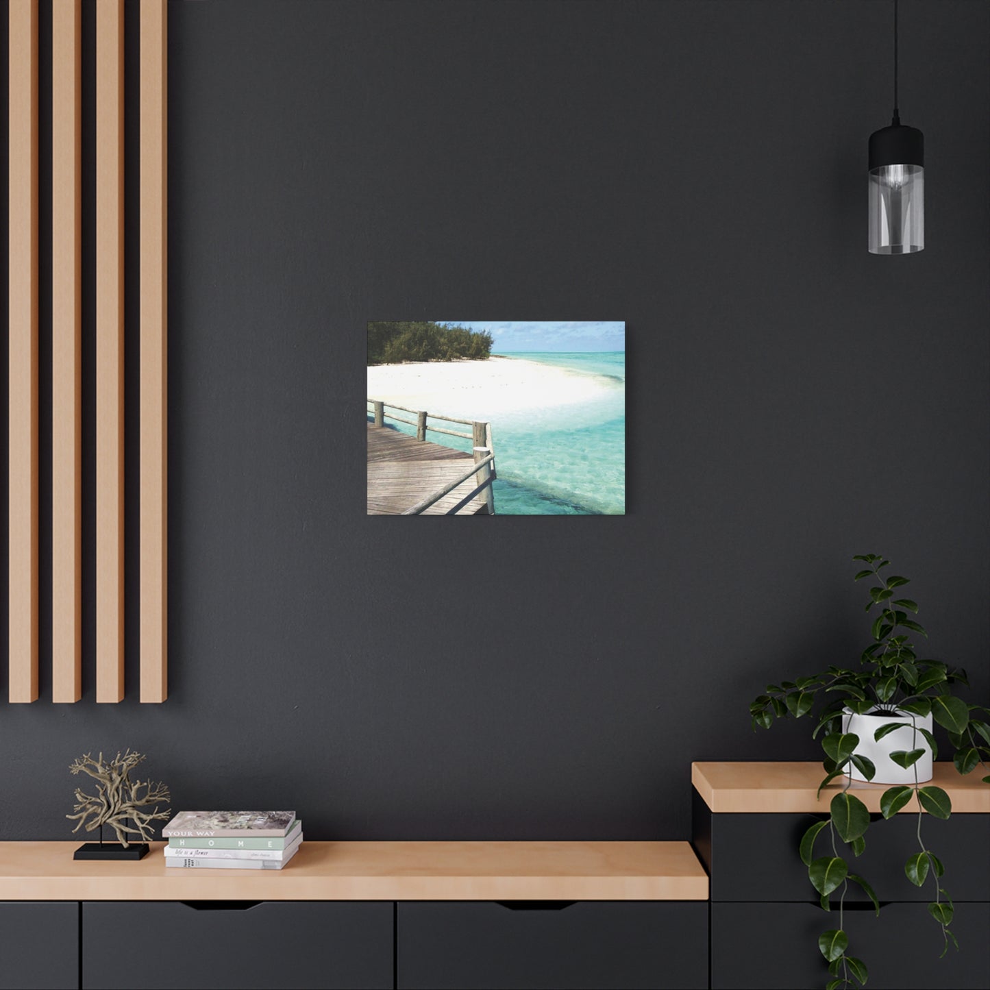 Canvas Wall Art -- Coastal Beach Serenity Landscape Artwork