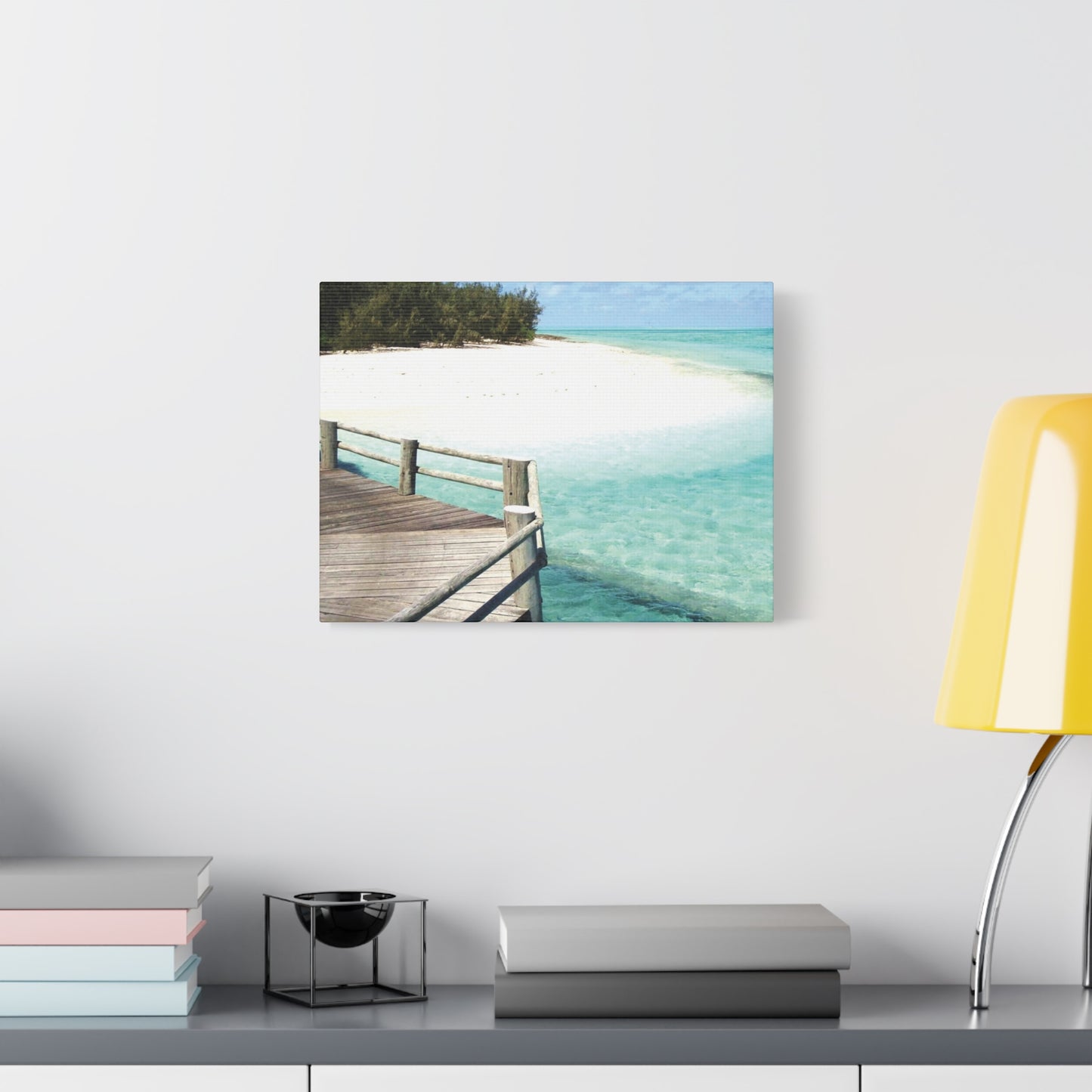 Canvas Wall Art -- Coastal Beach Serenity Landscape Artwork