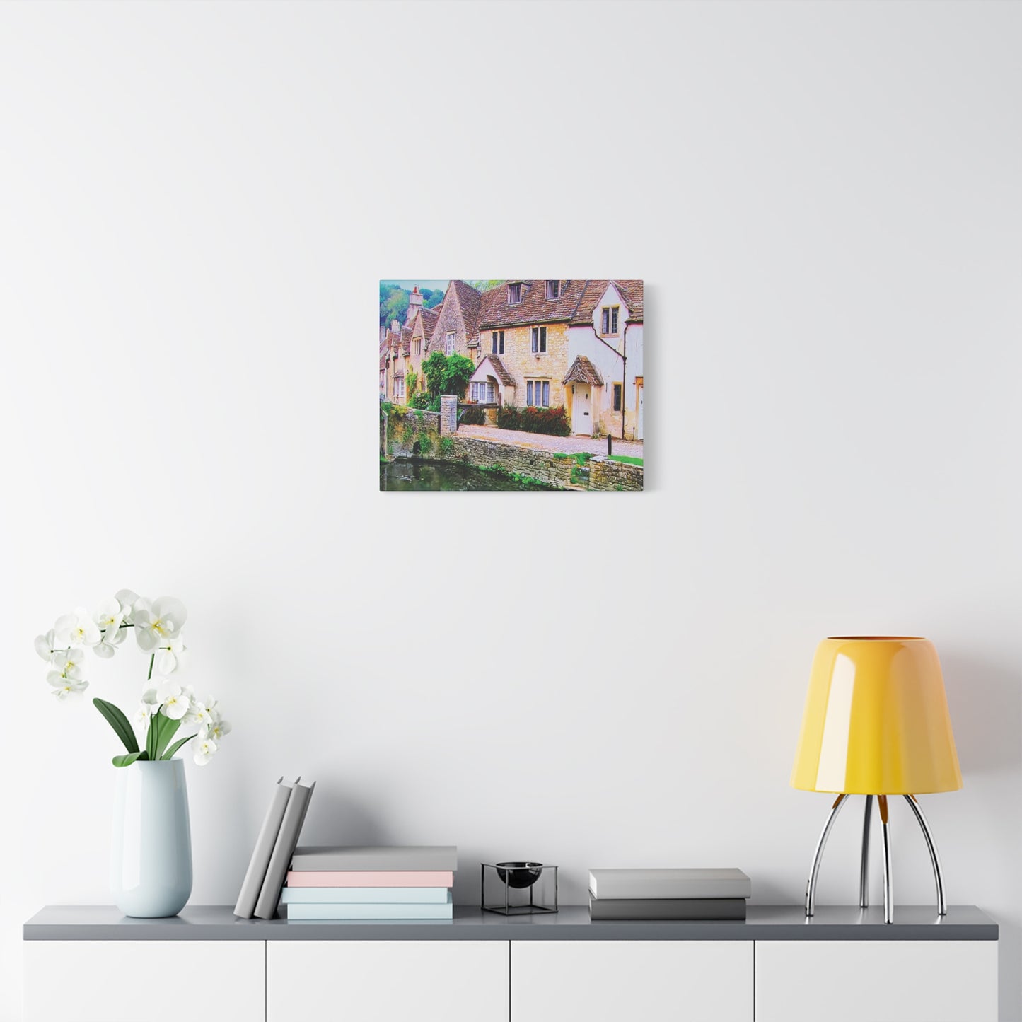 Canvas Wall Print -- An Old Rustic English Village
