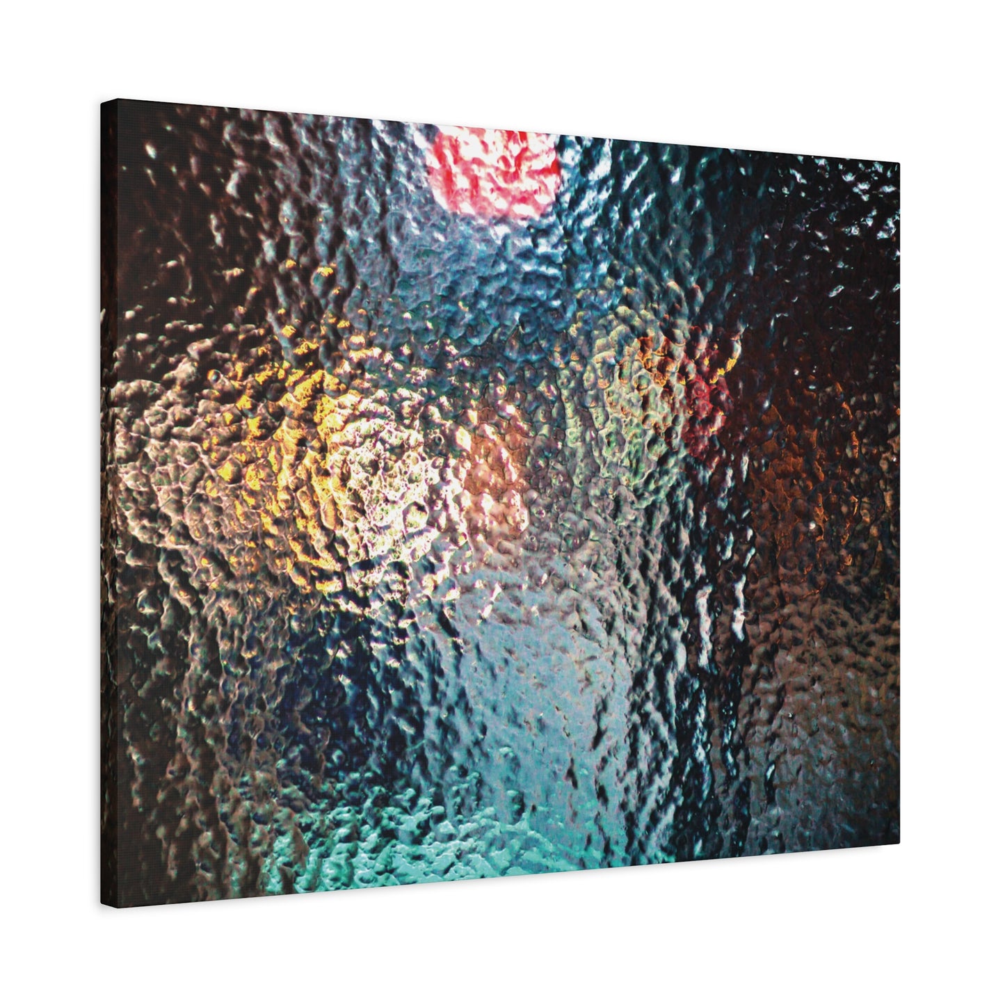 Canvas Wall Art -- Abstract Chocolate Glass Texture