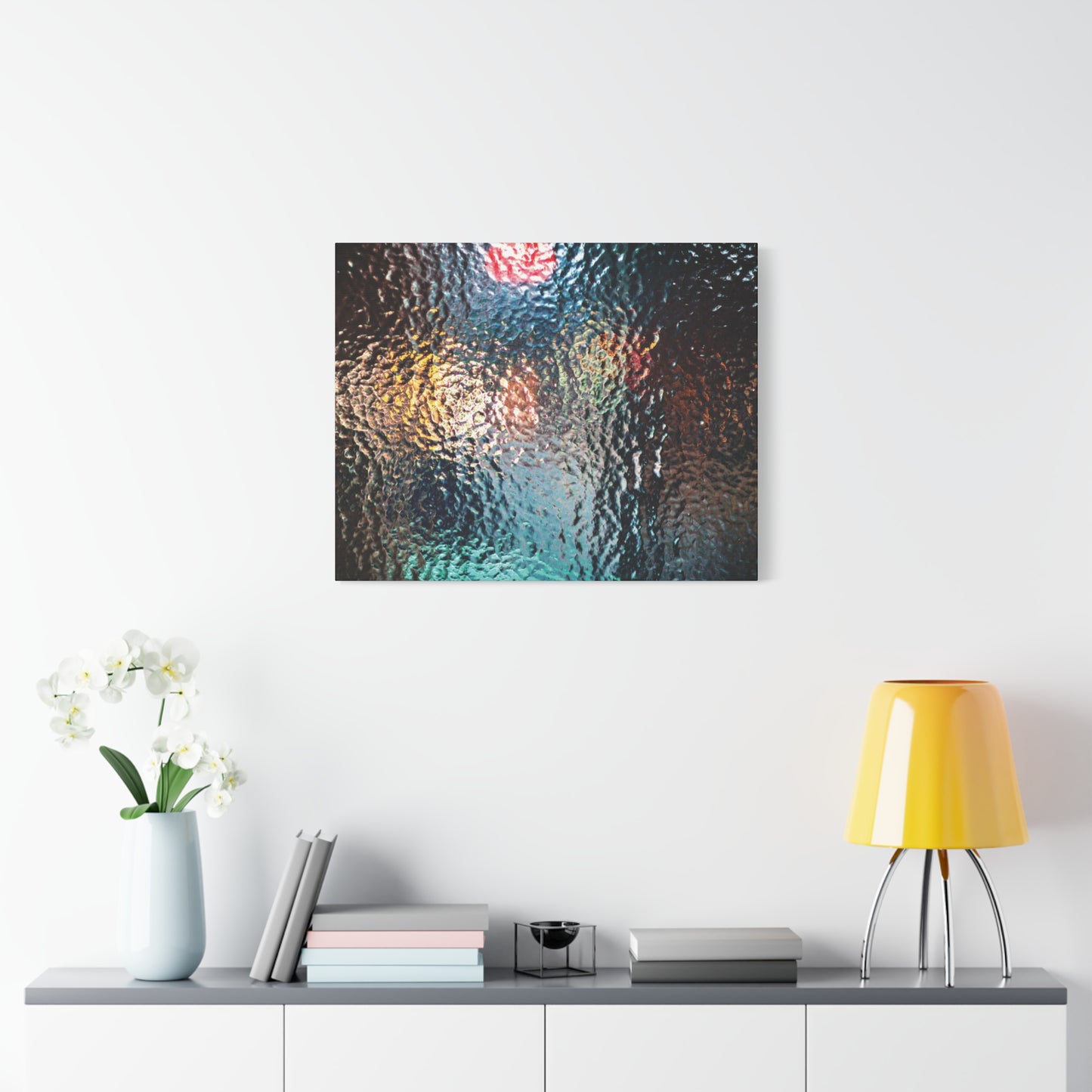 Canvas Wall Art -- Abstract Chocolate Glass Texture