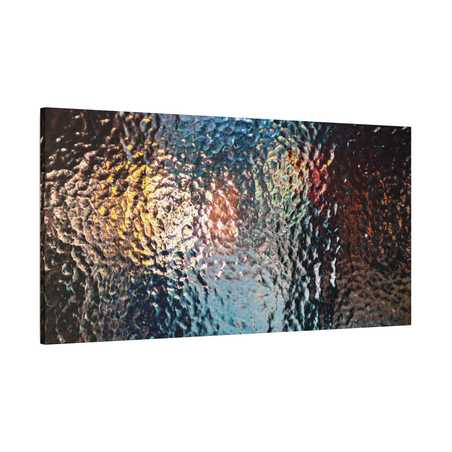 Canvas Wall Art -- Abstract Chocolate Glass Texture