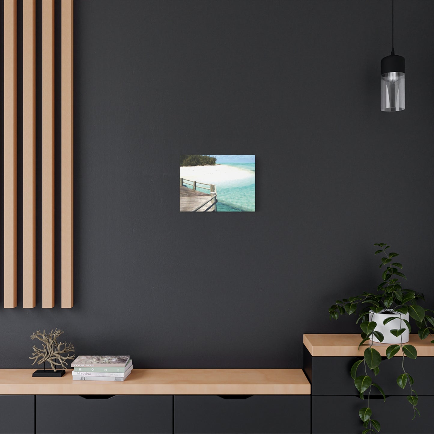 Canvas Wall Art -- Coastal Beach Serenity Landscape Artwork