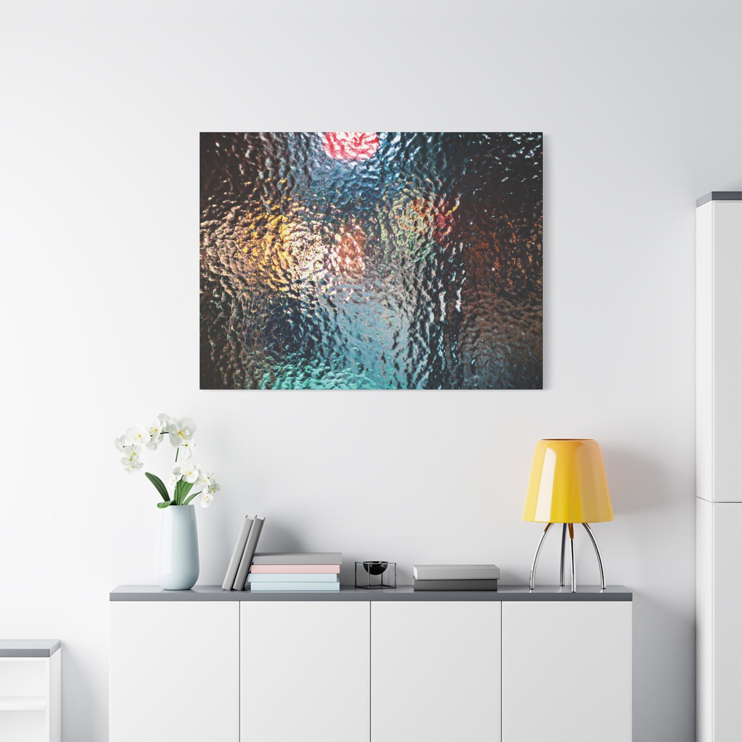 Canvas Wall Art -- Abstract Chocolate Glass Texture