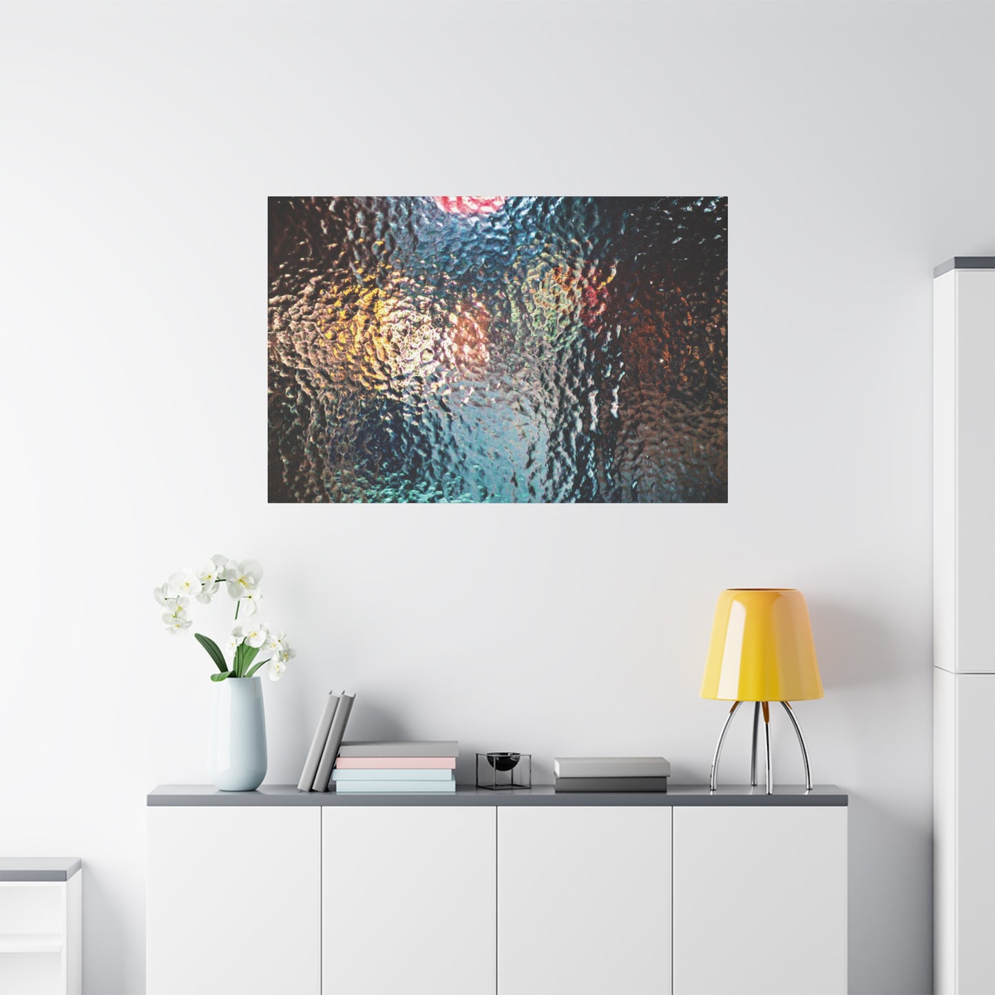 Canvas Wall Art -- Abstract Chocolate Glass Texture