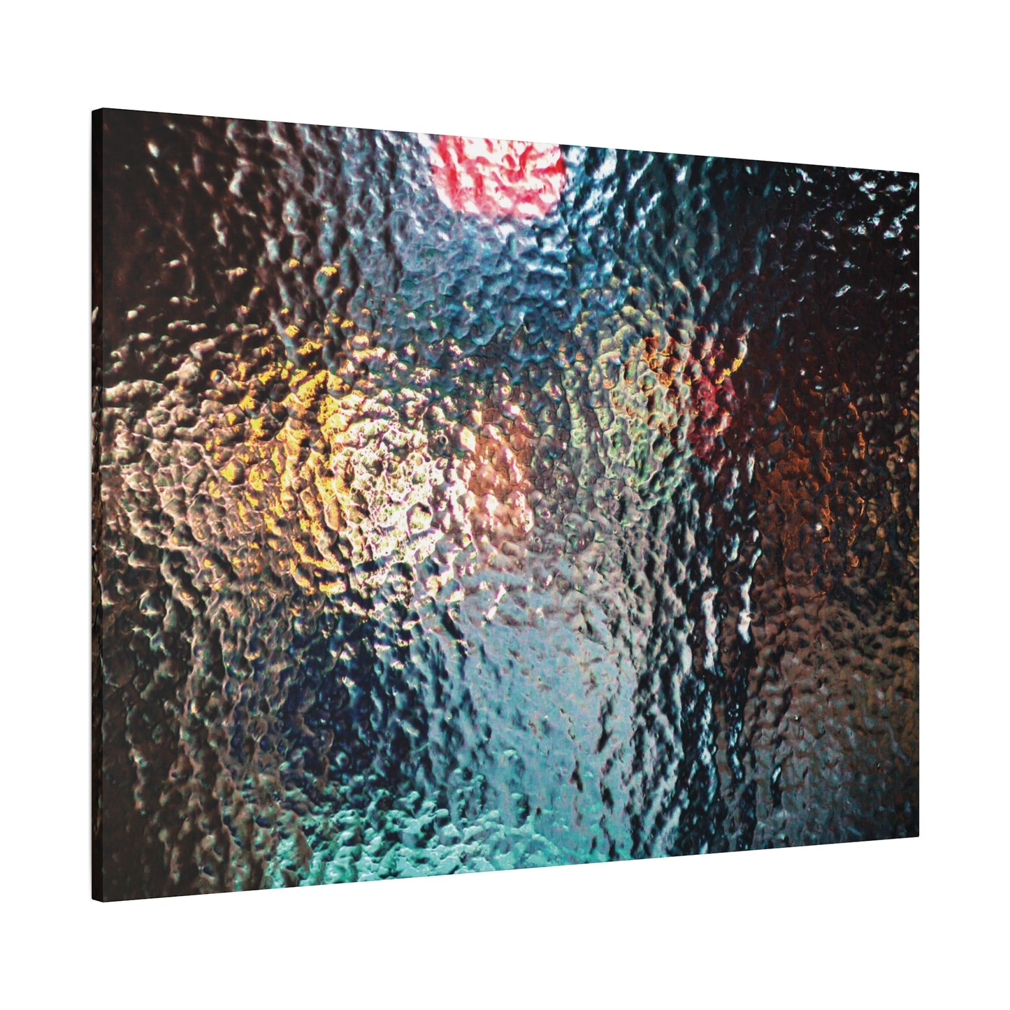Canvas Wall Art -- Abstract Chocolate Glass Texture