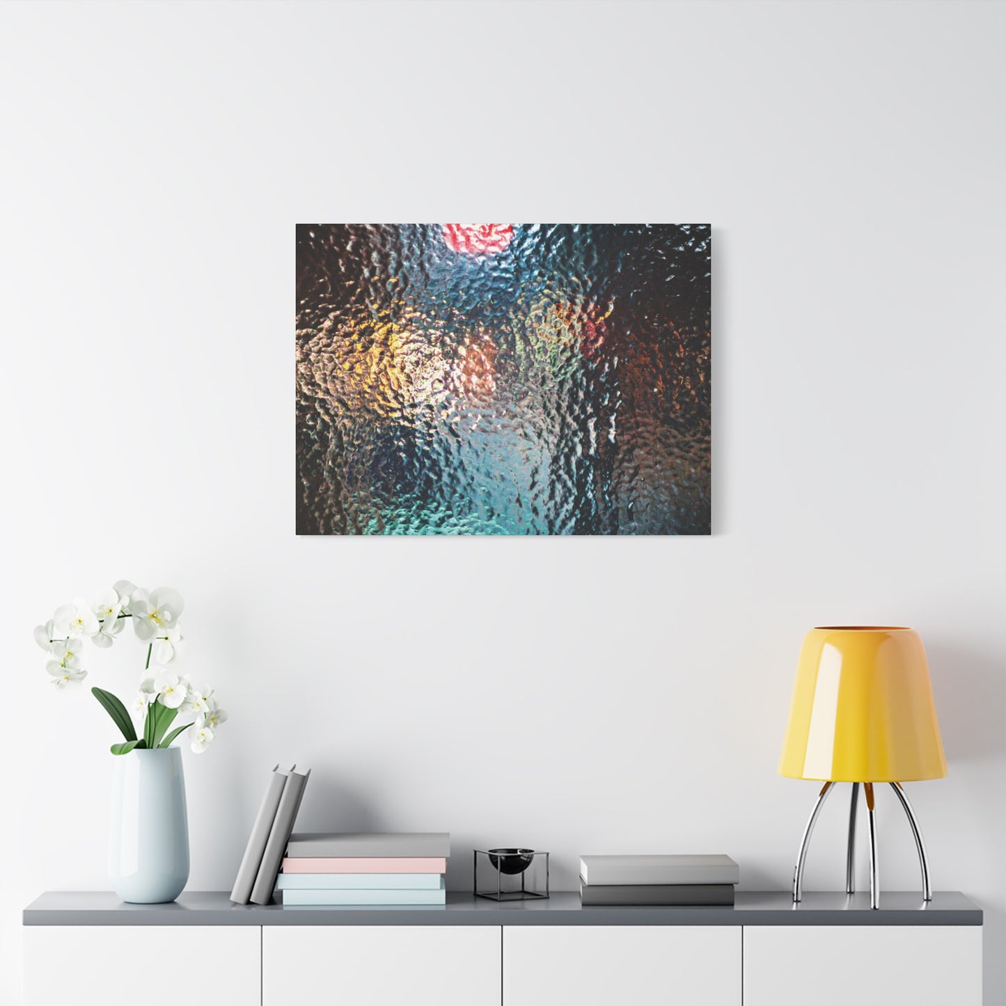 Canvas Wall Art -- Abstract Chocolate Glass Texture