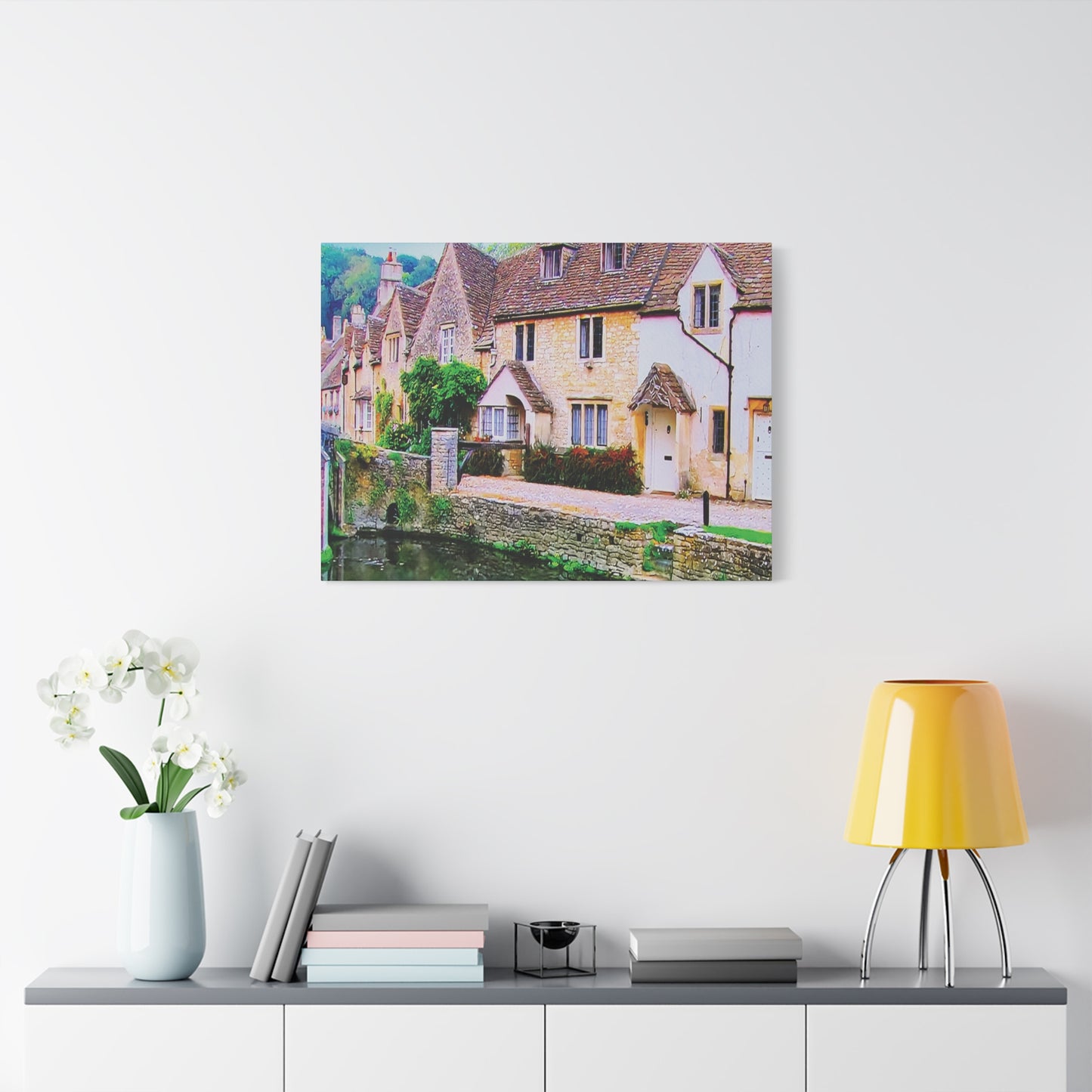 Canvas Wall Print -- An Old Rustic English Village