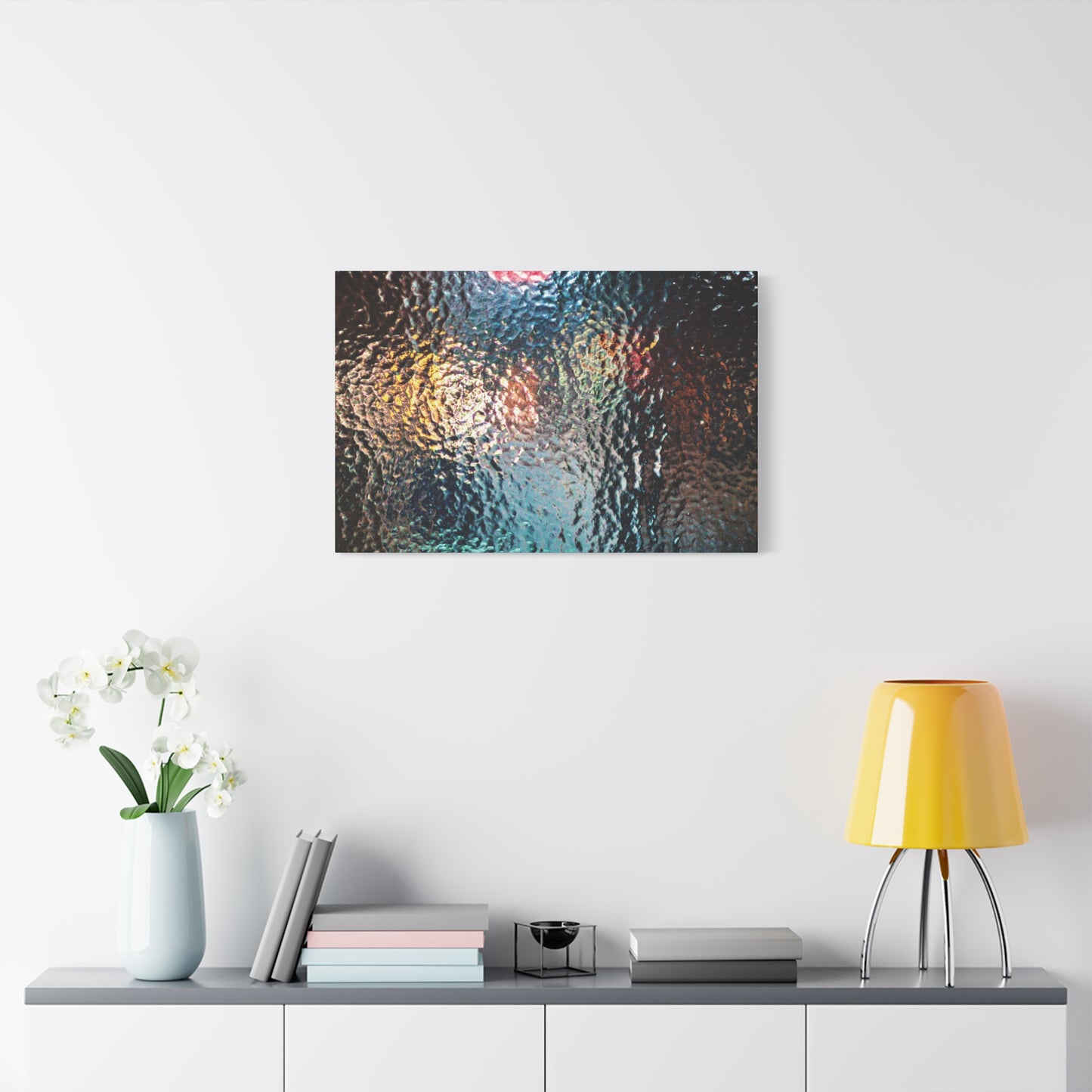 Canvas Wall Art -- Abstract Chocolate Glass Texture