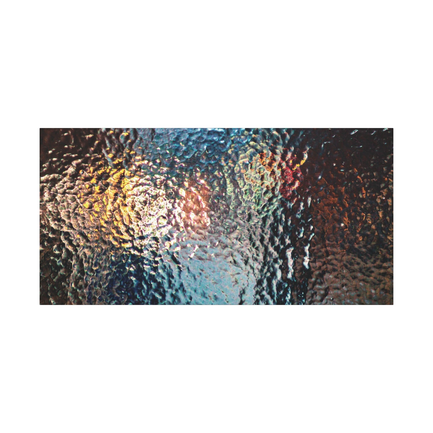 Canvas Wall Art -- Abstract Chocolate Glass Texture