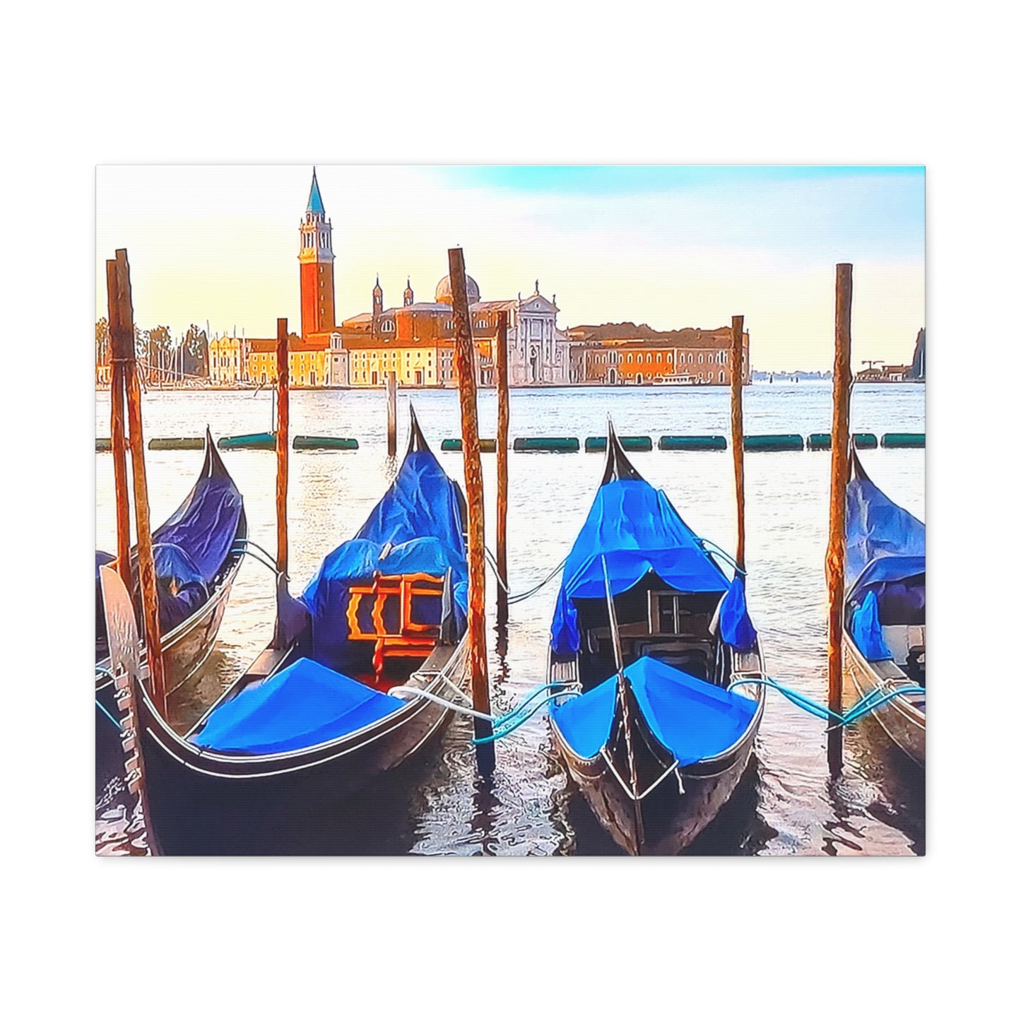 Venetian Blue Boats 4