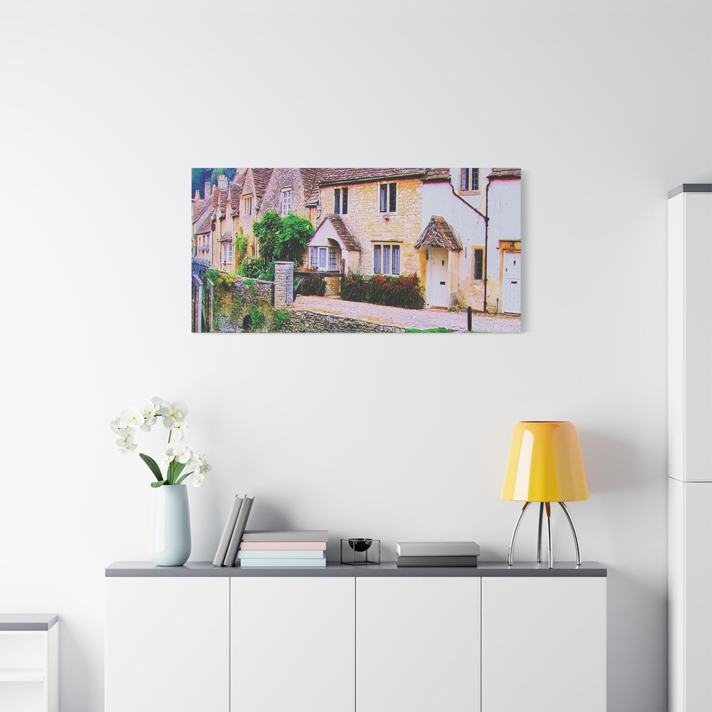 Canvas Wall Print -- An Old Rustic English Village