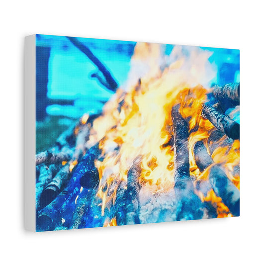 Canvas Print - Outdoor Campfire Scene